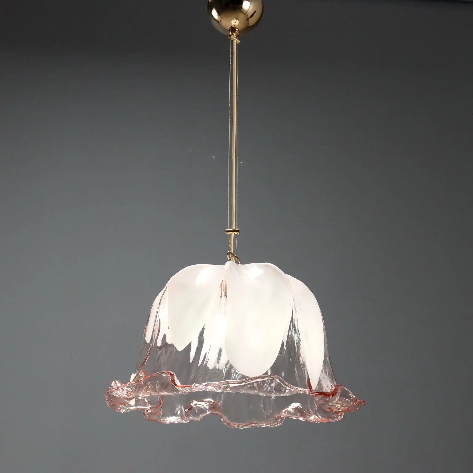 Vintage Ceiling Lamp La Murrina Murano Glass Design Italy 1980s