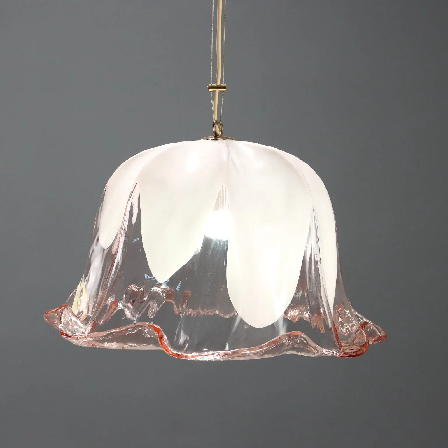 Vintage Ceiling Lamp La Murrina Murano Glass Design Italy 1980s