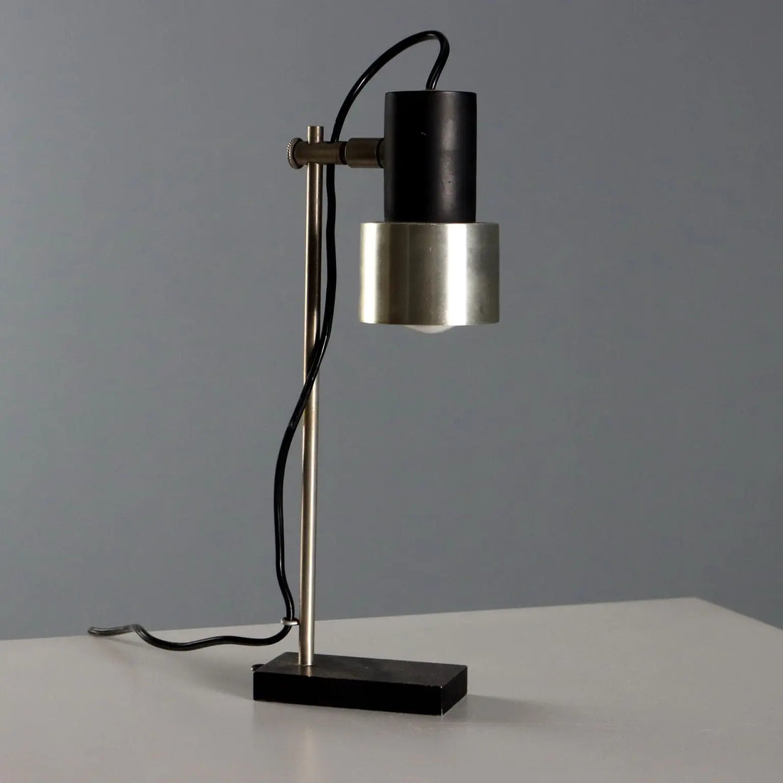 Vintage Stilux Table Lamp Metal Aluminium Design 1960s