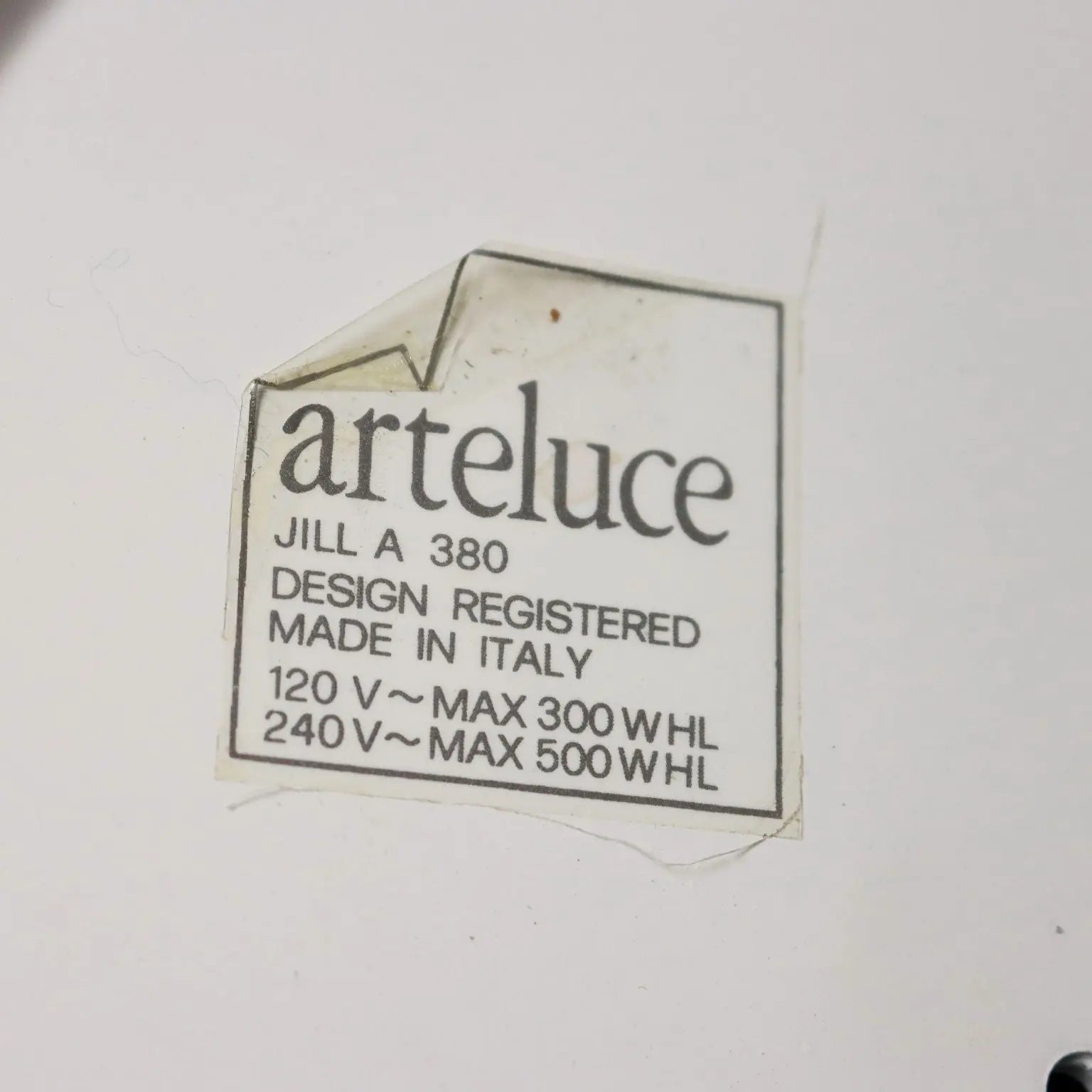 Arteluce Jill Lamp Vintage Design King Miranda & Arnaldi 1980s