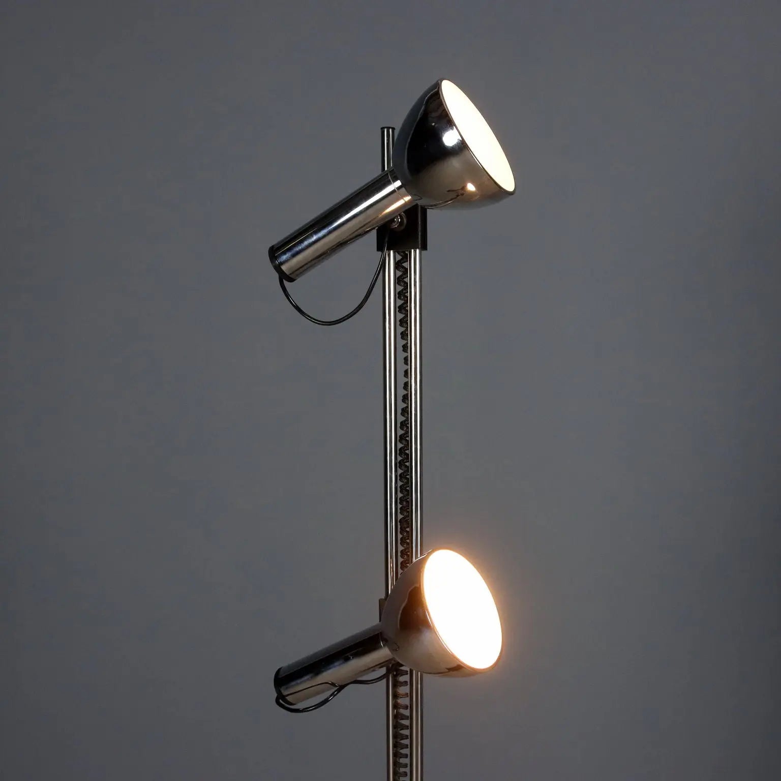 Vintage Floor Lamp Lacquered Metal Design Italy 1970s