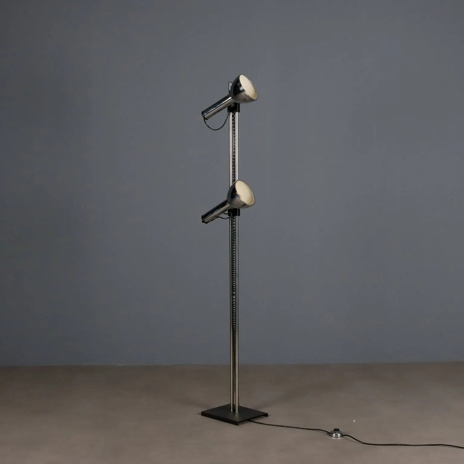 Vintage Floor Lamp Lacquered Metal Design Italy 1970s