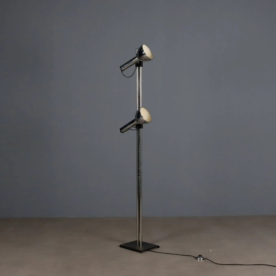 Vintage Floor Lamp Lacquered Metal Design Italy 1970s