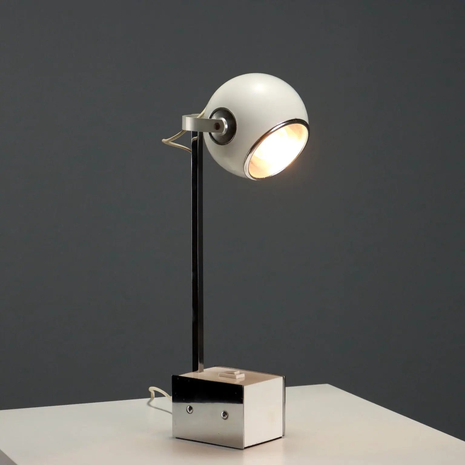 Vintage Stilnovo Floor Lamp Aluminium Metal Design 60s-70s