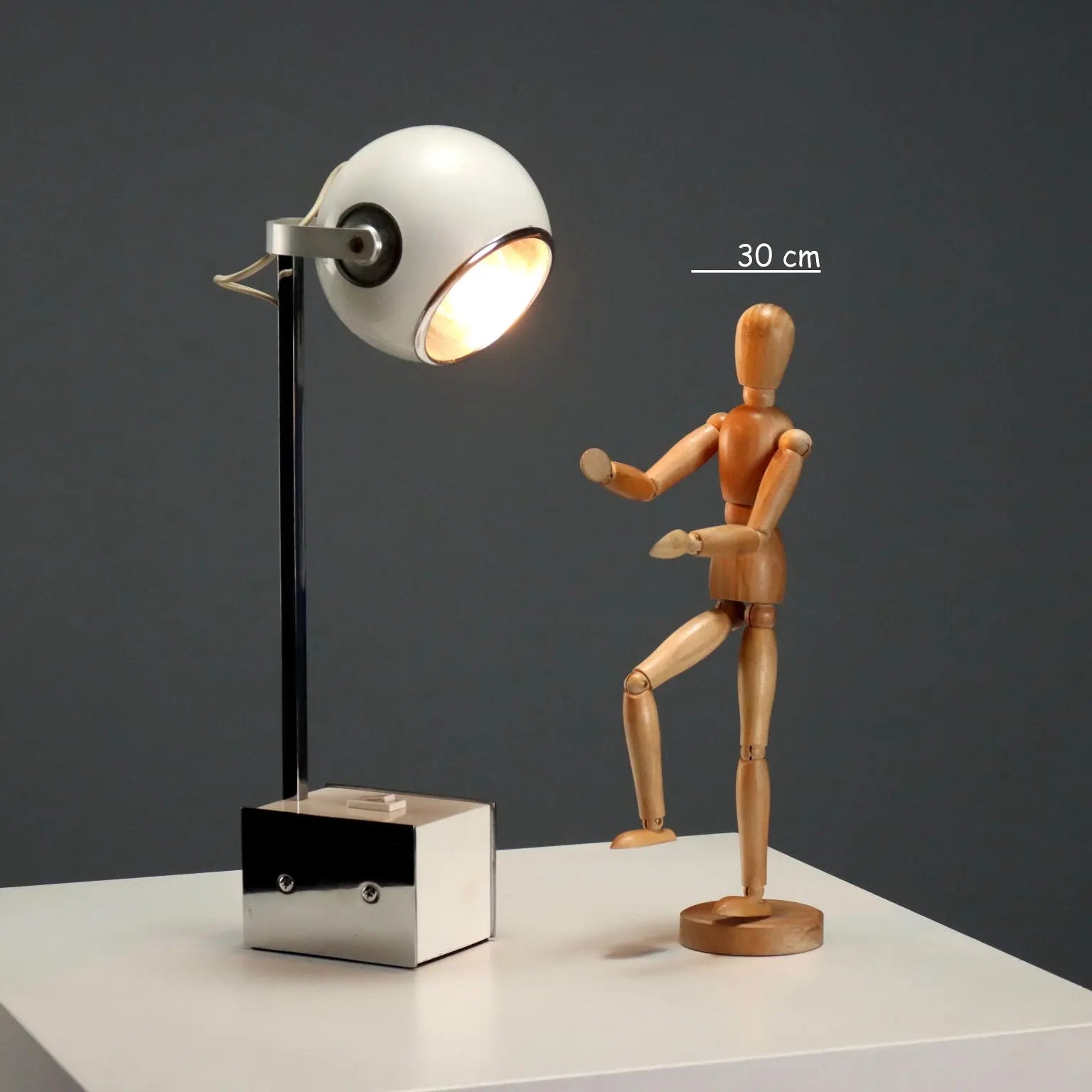 Vintage Stilnovo Floor Lamp Aluminium Metal Design 60s-70s