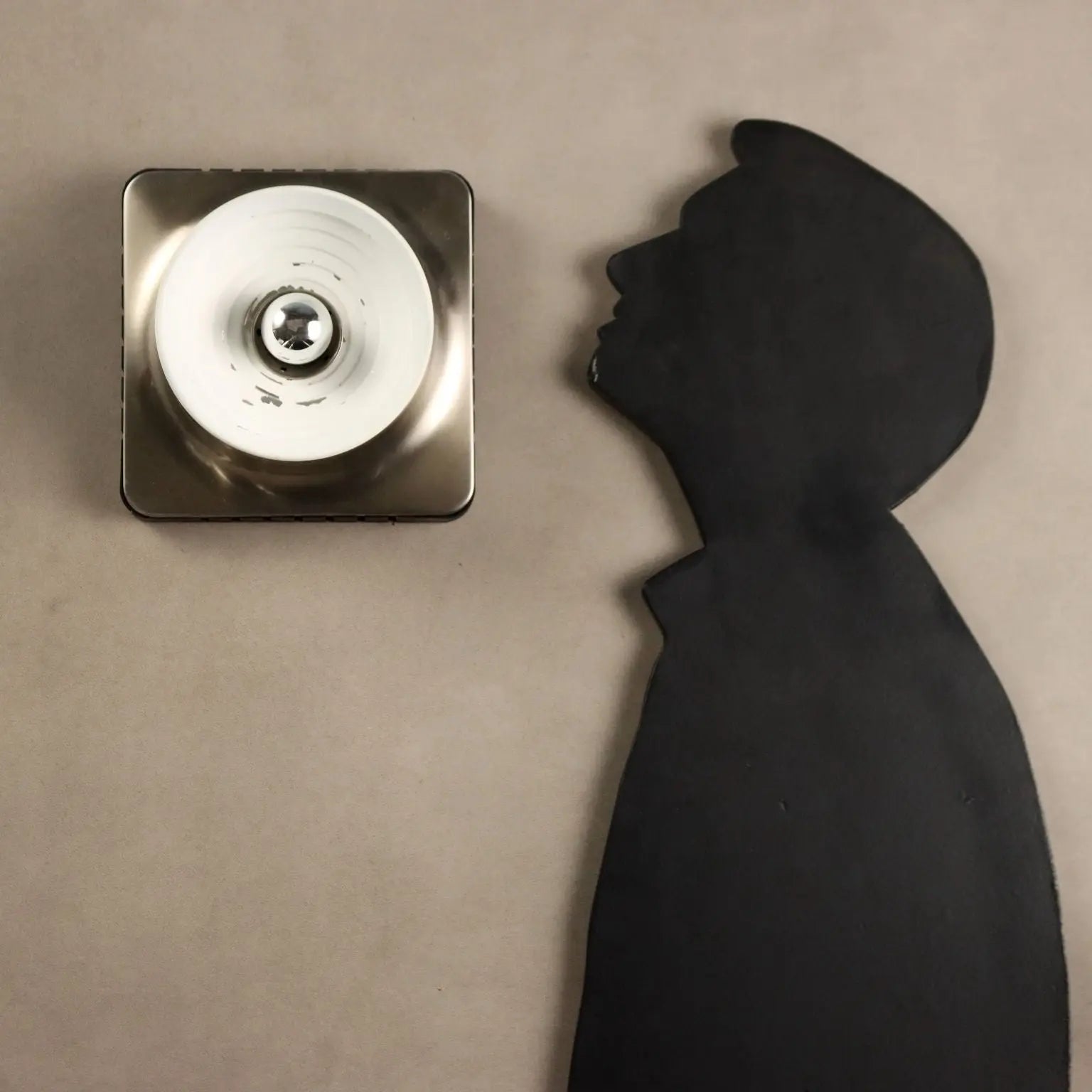 Vintage Wall Lamp Aluminium Design Italy 1960s-1970s