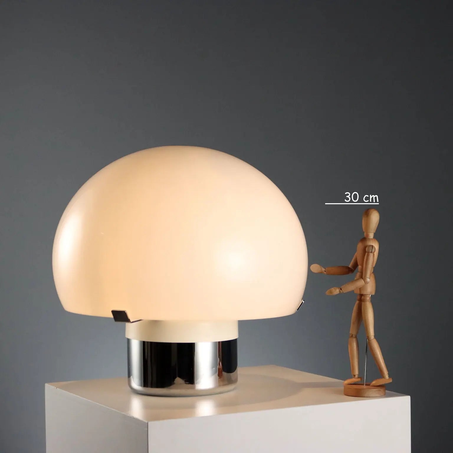 Vintage Lamp Mushroom-Shaped Plastic Design 1970s
