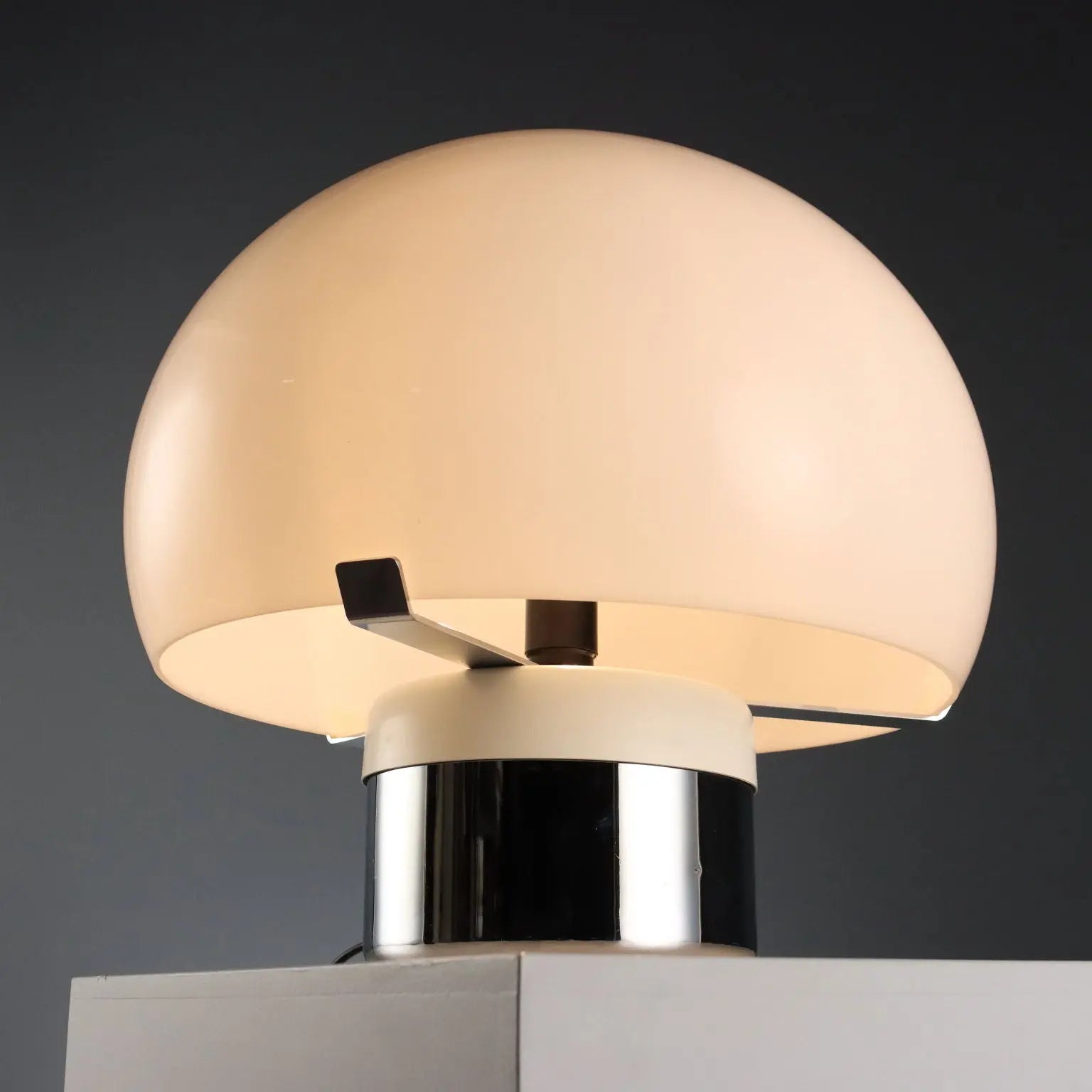 Vintage Lamp Mushroom-Shaped Plastic Design 1970s