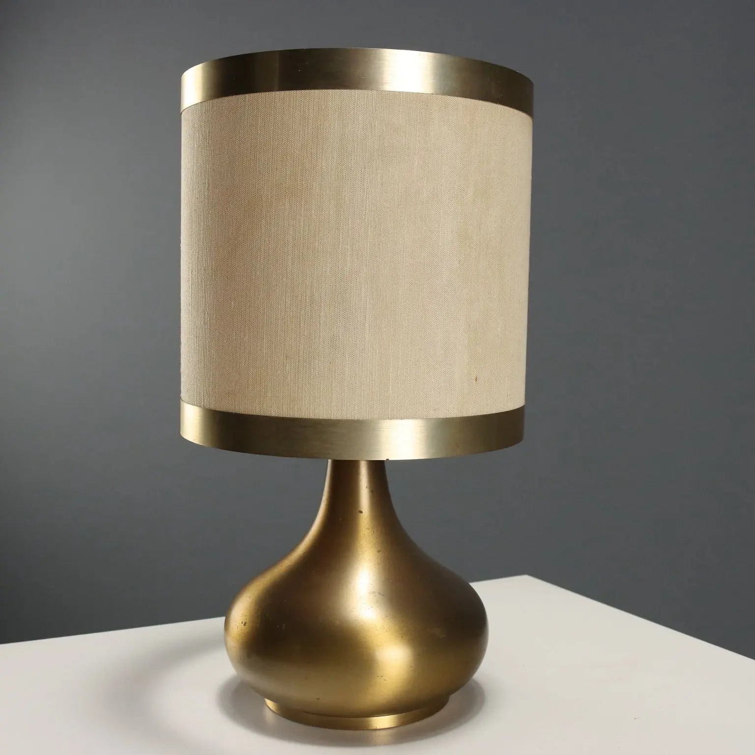 Vintage Table Lamps Brass Design Italy 1970s