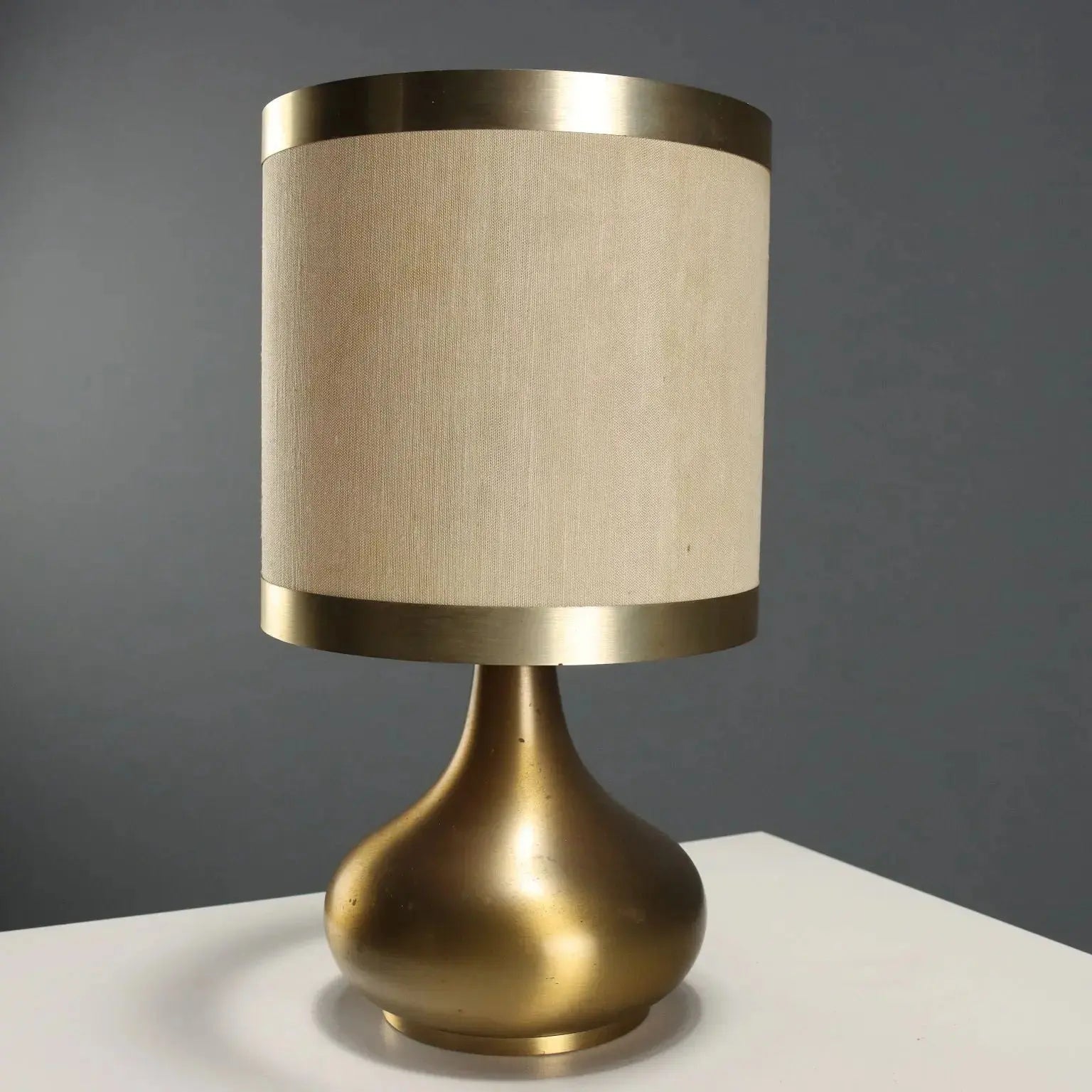 Vintage Table Lamps Brass Design Italy 1970s