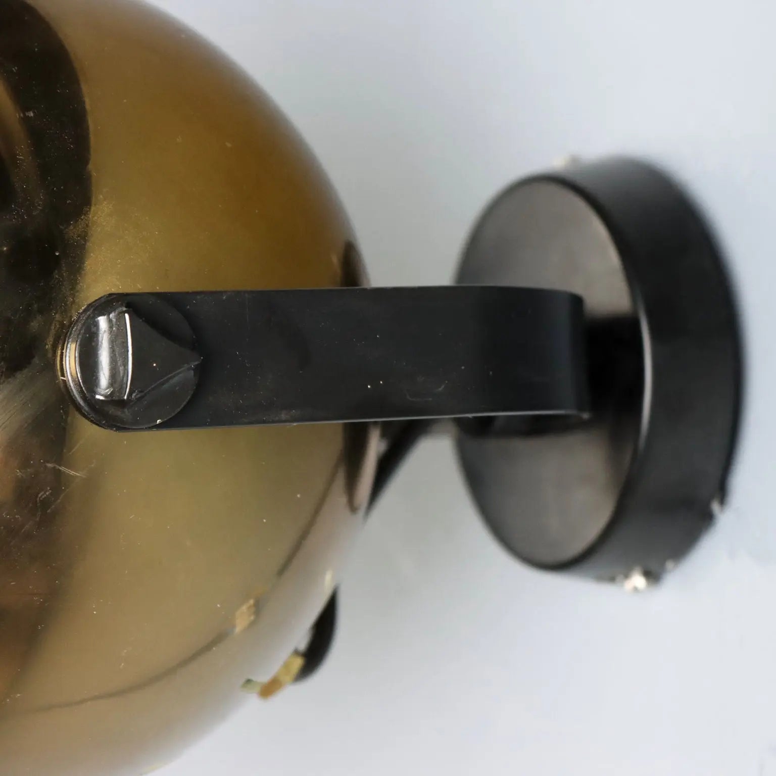 Vintage Wall Lamp Adjustable Metal Design Italy 1960s