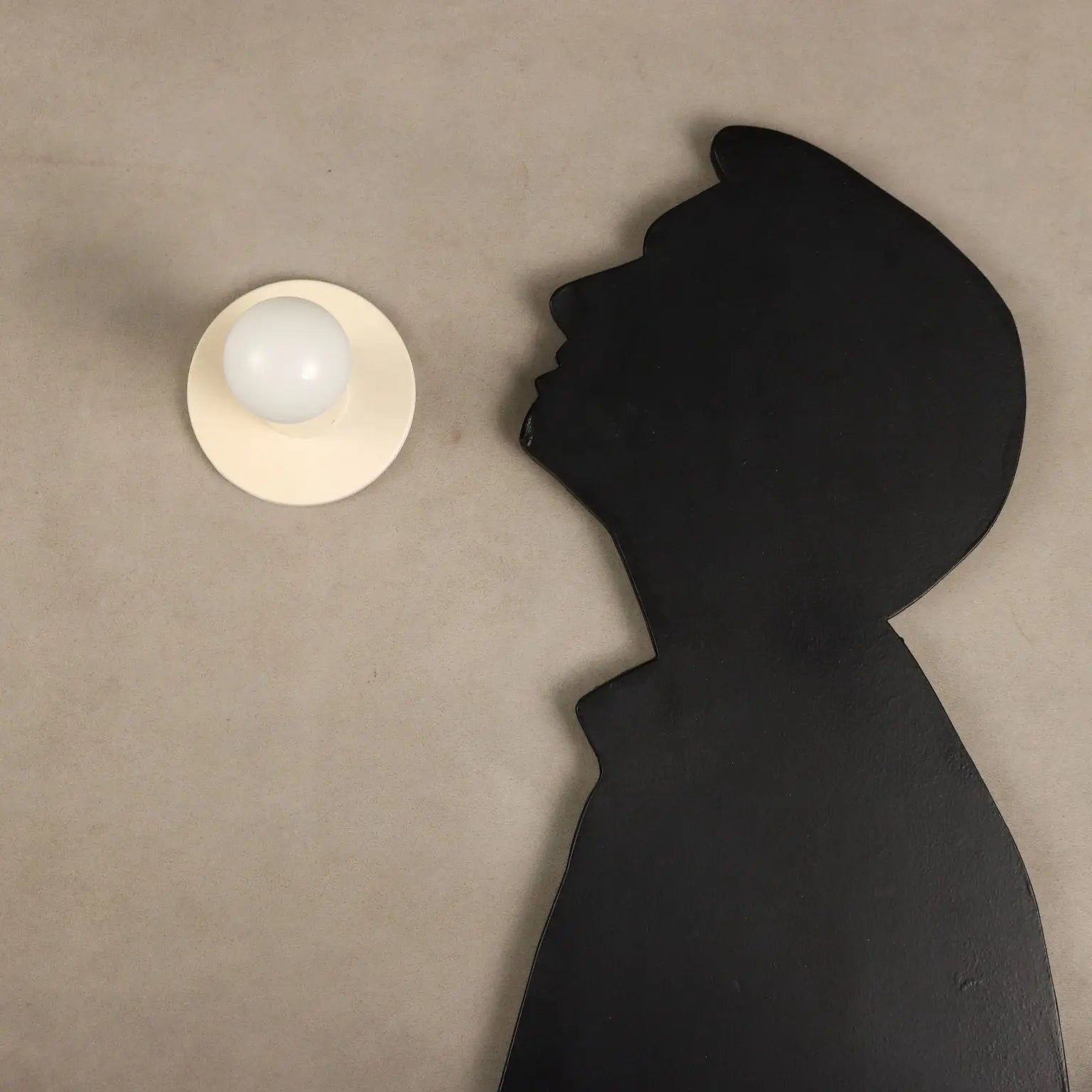 Vintage Wall Lamps White Enamelled Metal Design Italty 1960s