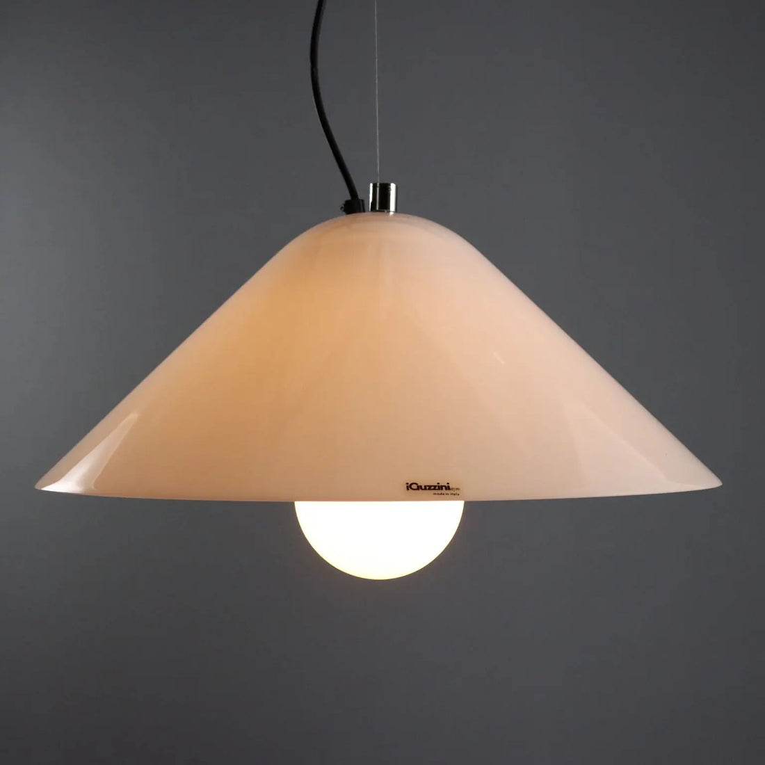 IGuzzini Vintage Ceiling Lamp Plastic Design Italy 1970s