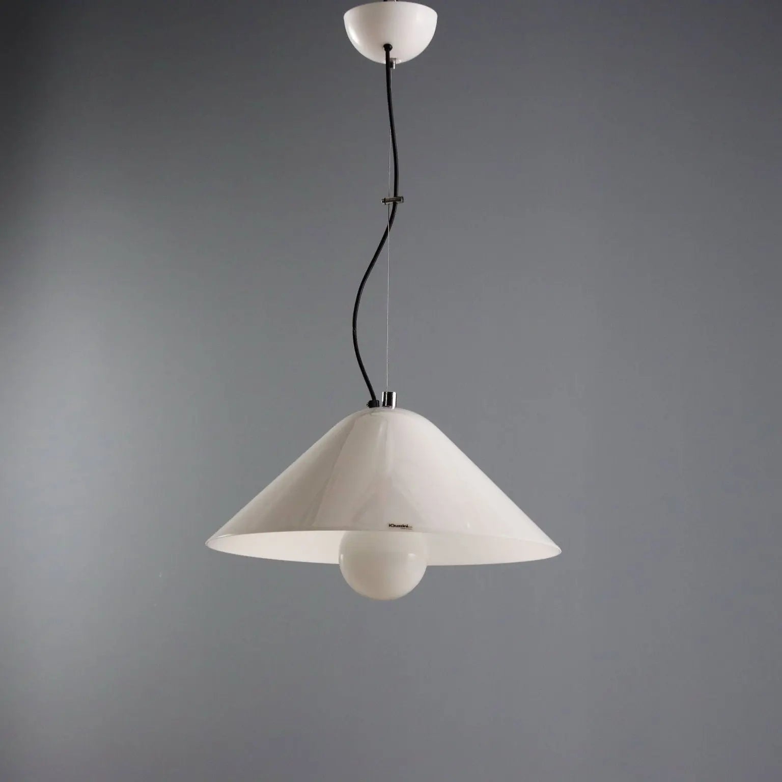 IGuzzini Vintage Ceiling Lamp Plastic Design Italy 1970s