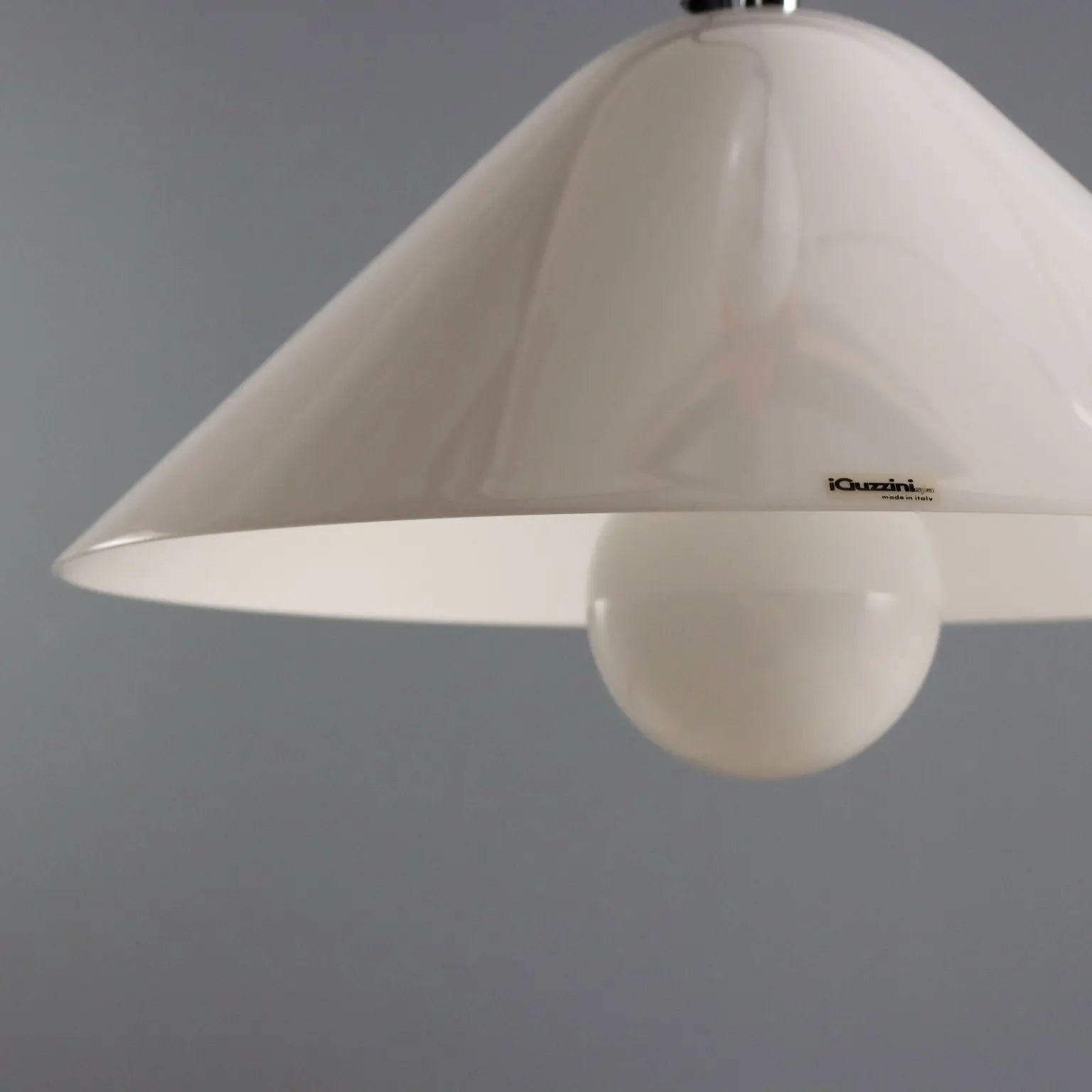 IGuzzini Vintage Ceiling Lamp Plastic Design Italy 1970s