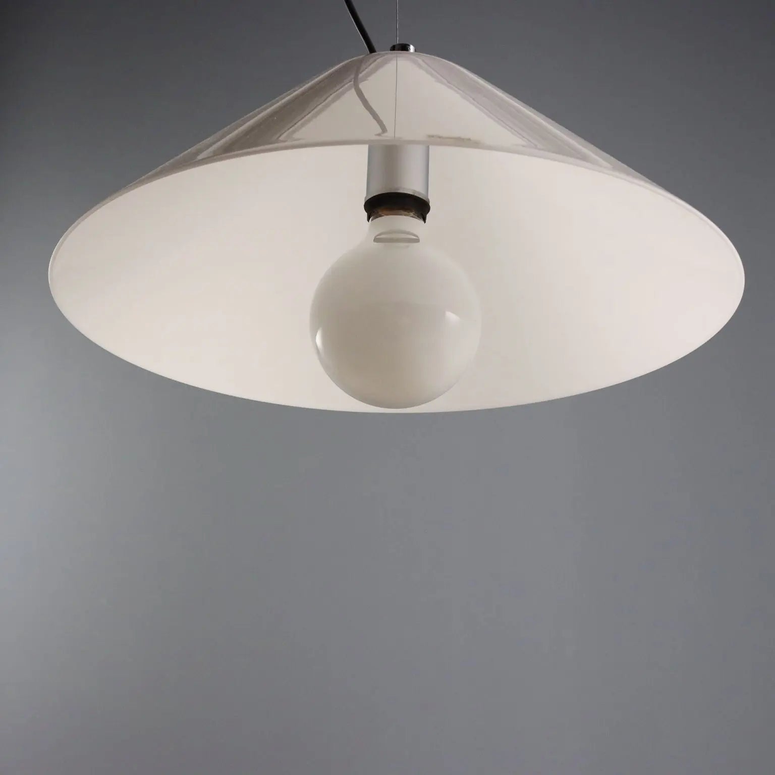 IGuzzini Vintage Ceiling Lamp Plastic Design Italy 1970s