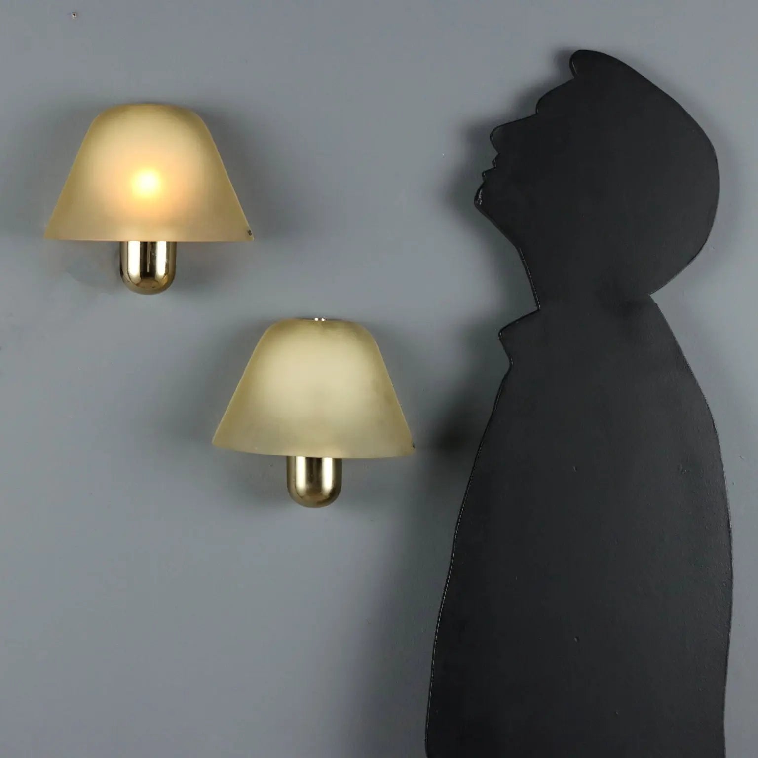 Vintage VeArt Wall Lights Murano Glass Design Italy 1980s