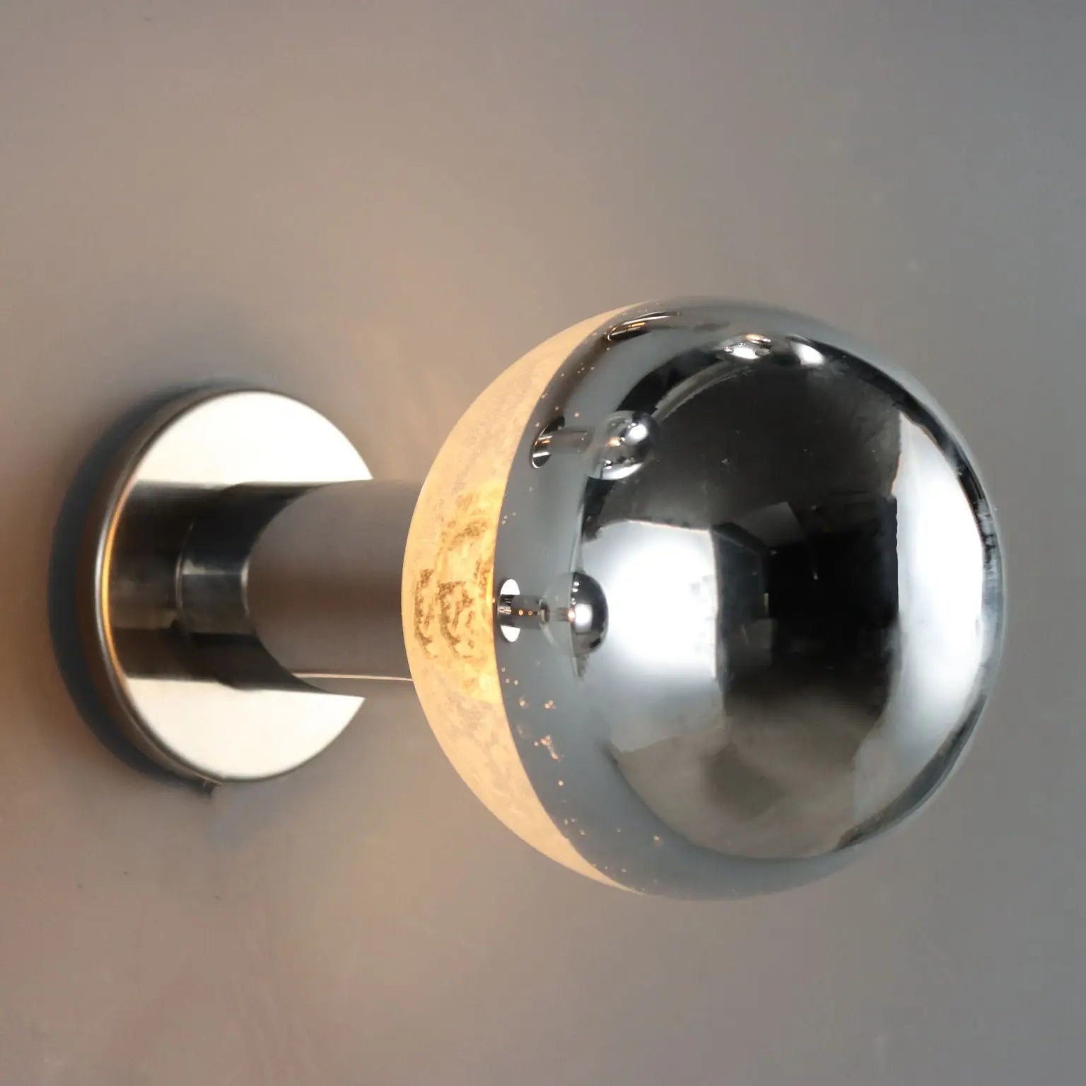 Chrome Space Age Wall Lamps 1960s '70s