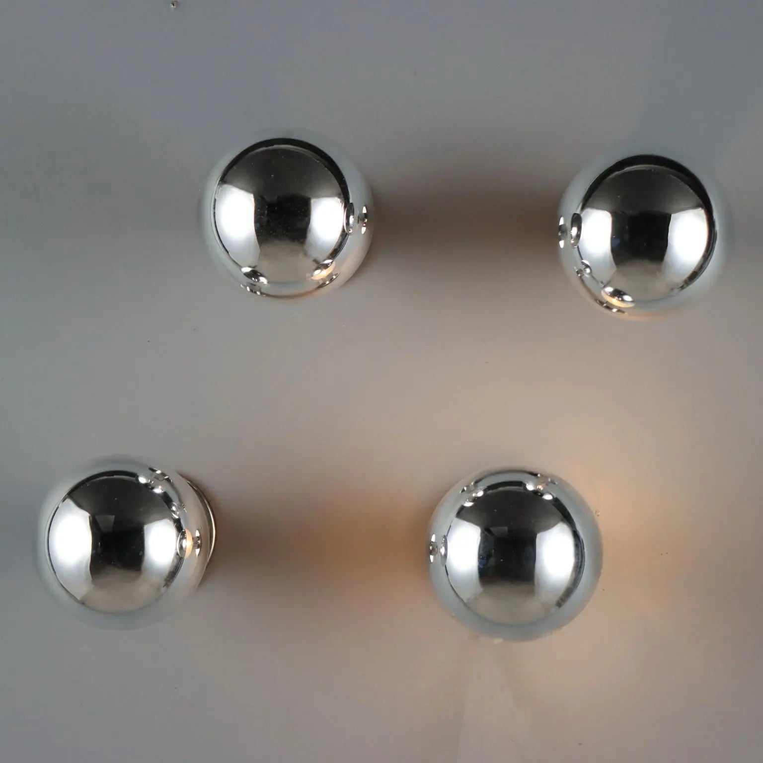 Chrome Space Age Wall Lamps 1960s '70s