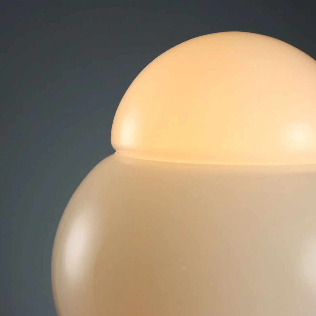 Vintage Lamp Candle Daruma Glass Design Italy 1980s