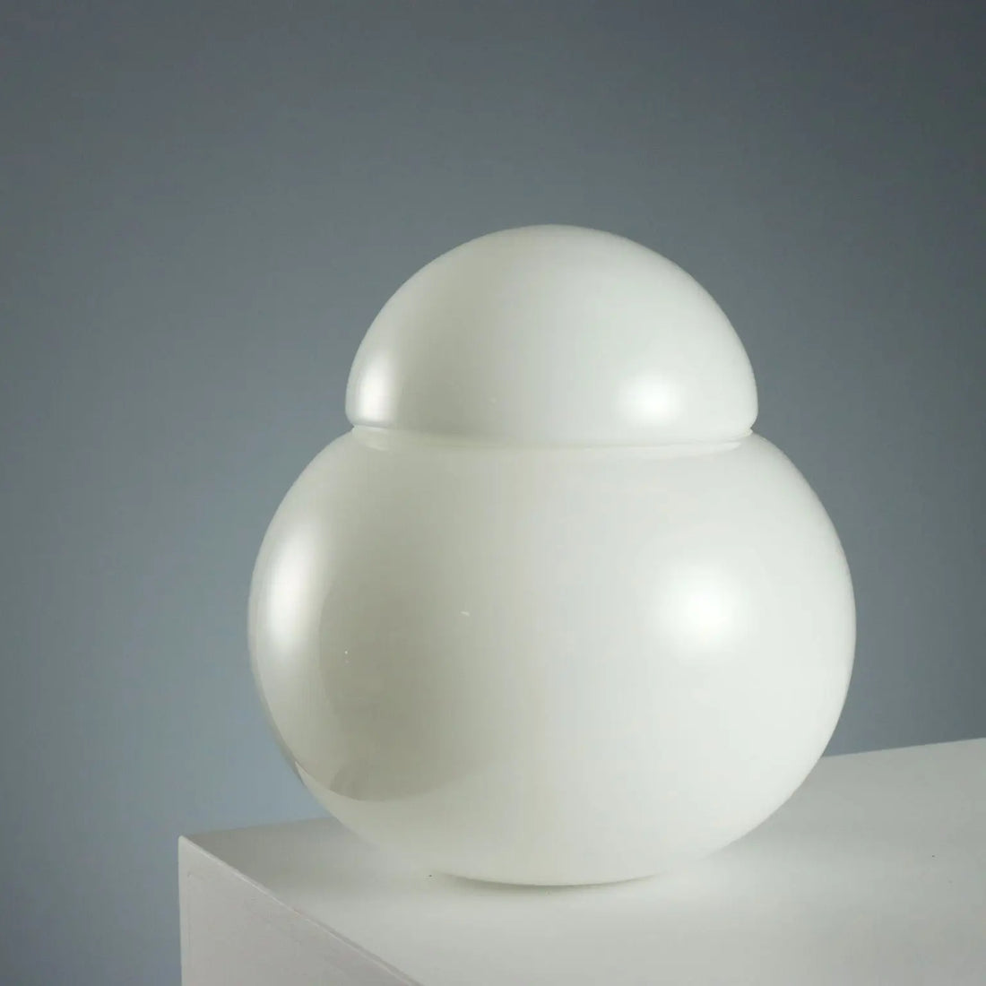 Vintage Lamp Candle Daruma Glass Design Italy 1980s