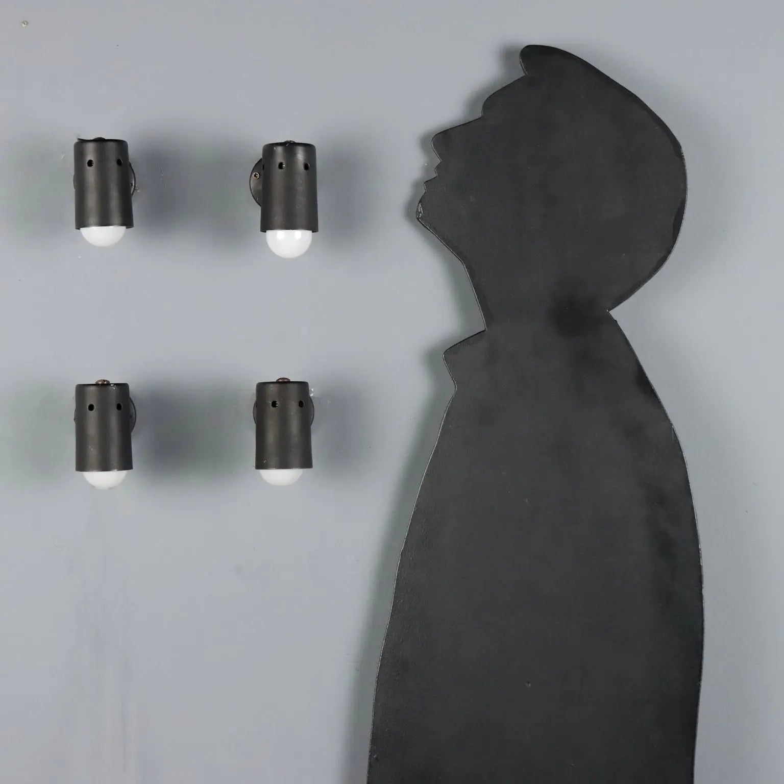1960s Enameled Metal Wall Lamps