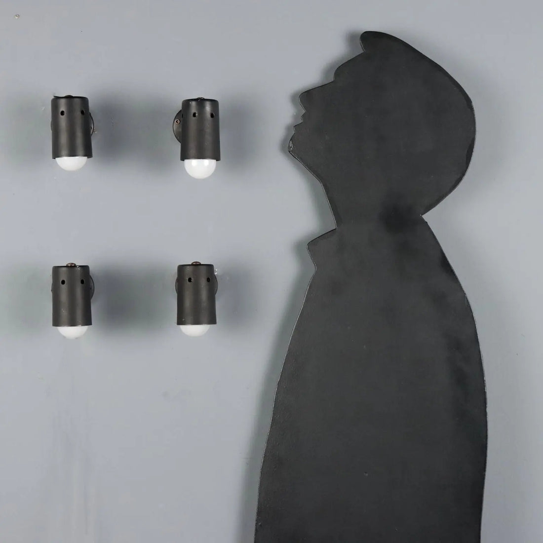 1960s Enameled Metal Wall Lamps