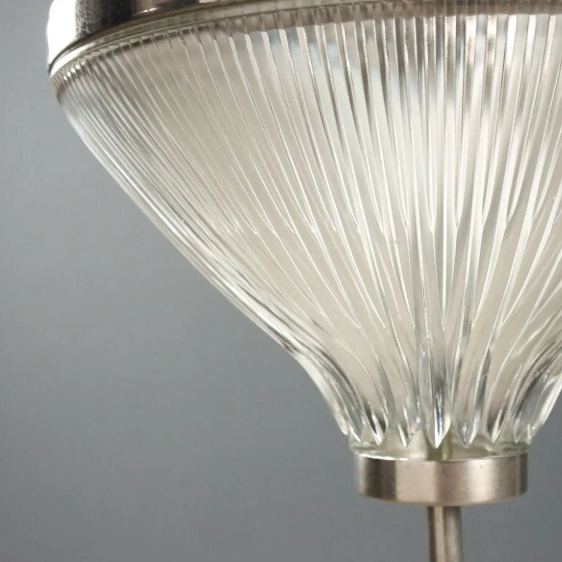 1960s Glass and Metal Ceiling Lamp