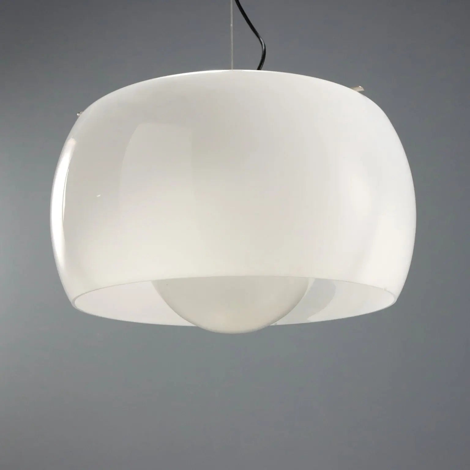 Artemide Clinio Lamp Vintage Metal Glass Design 1960s