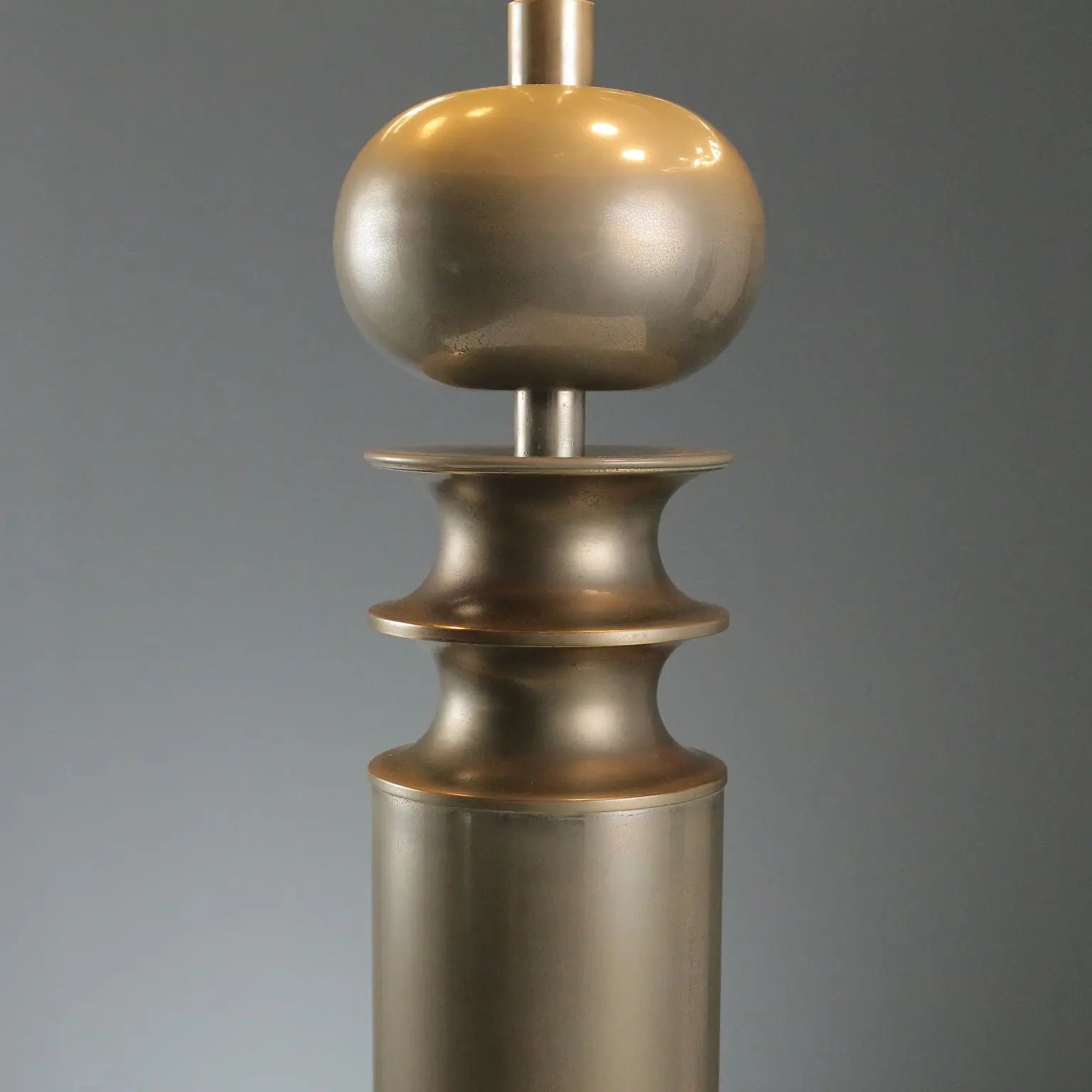 Vintage Table Lamp Aluminium Design Italy 1970s