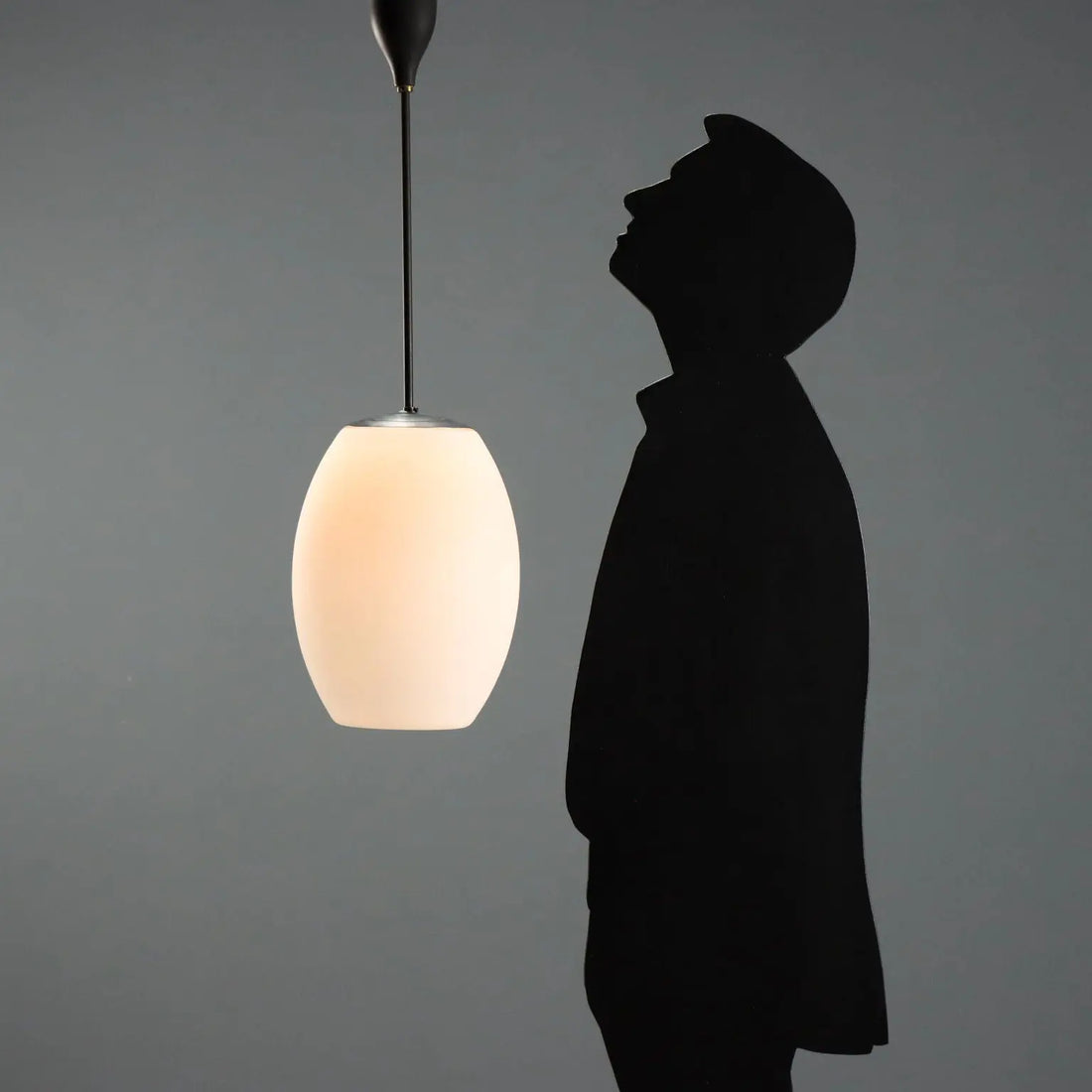 Vintage Ceiling Lamp Opaline Glass Design Italy 1960s