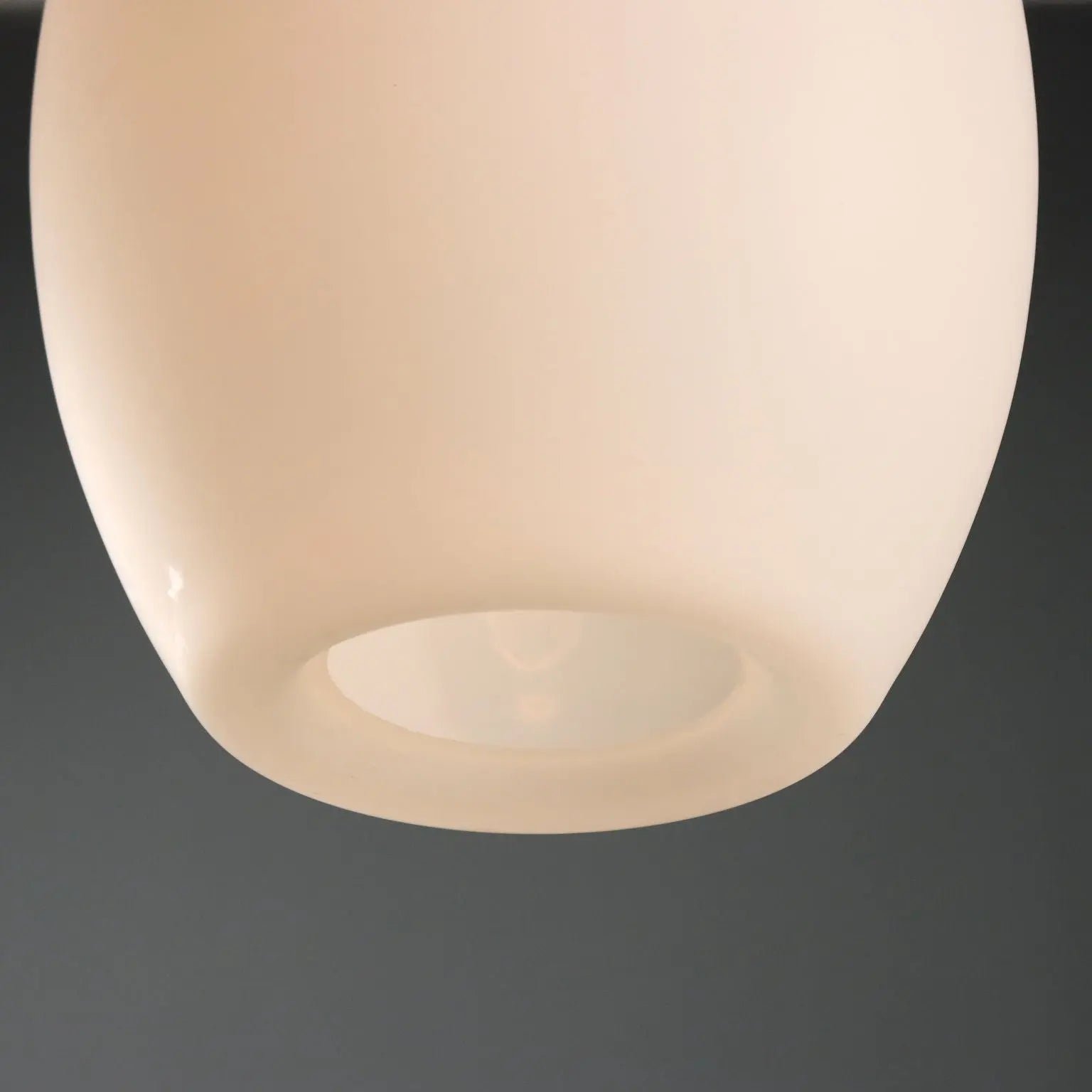 Vintage Ceiling Lamp Opaline Glass Design Italy 1960s
