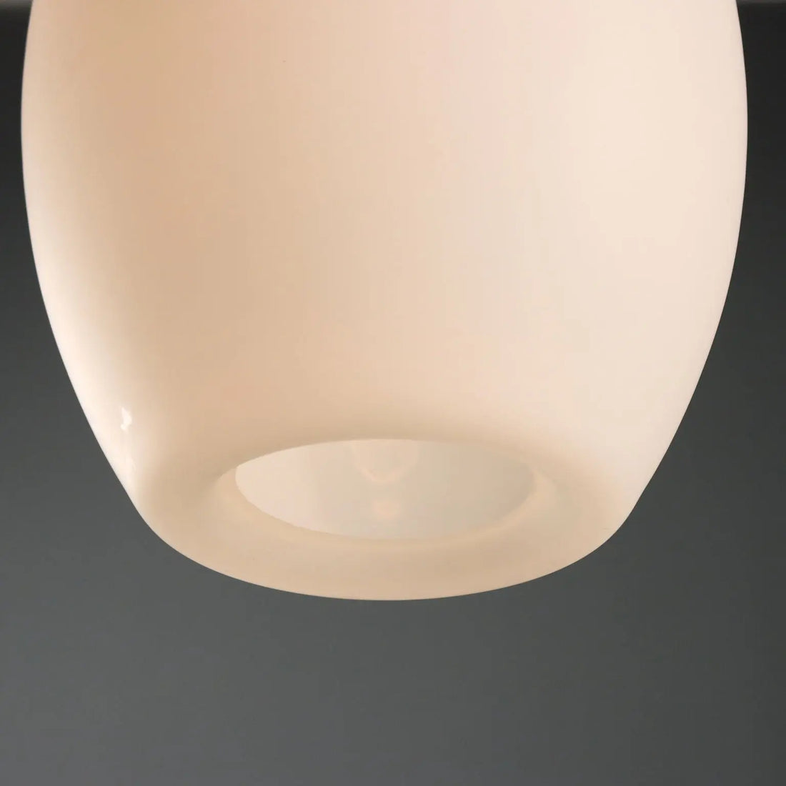 Vintage Ceiling Lamp Opaline Glass Design Italy 1960s