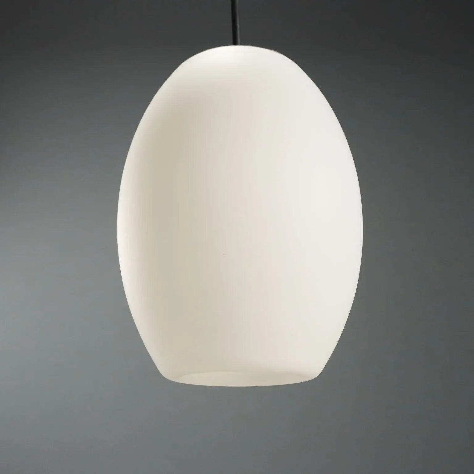 Vintage Ceiling Lamp Opaline Glass Design Italy 1960s