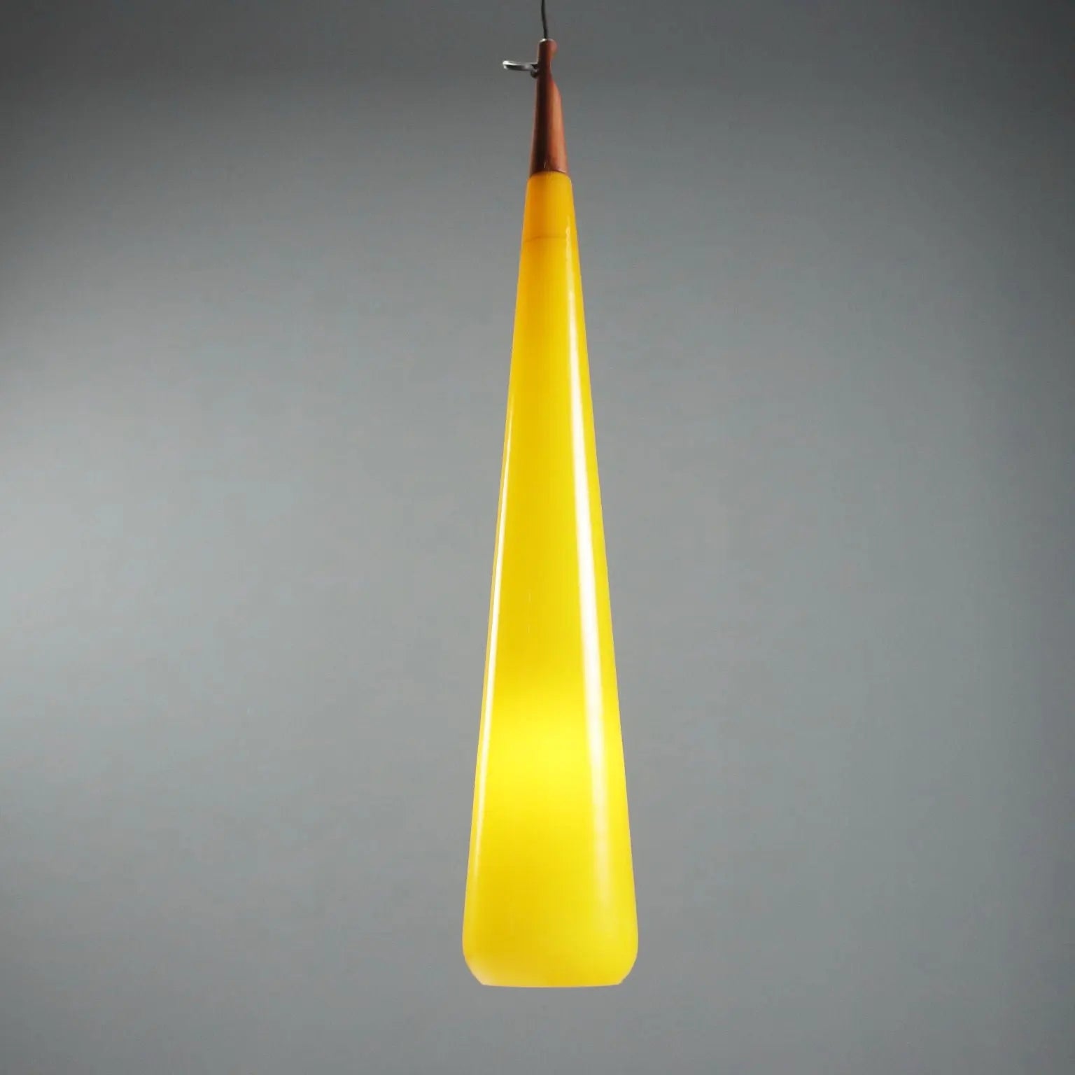 Vintage Lamp Yellow Murano Glass Design Italy 1960s