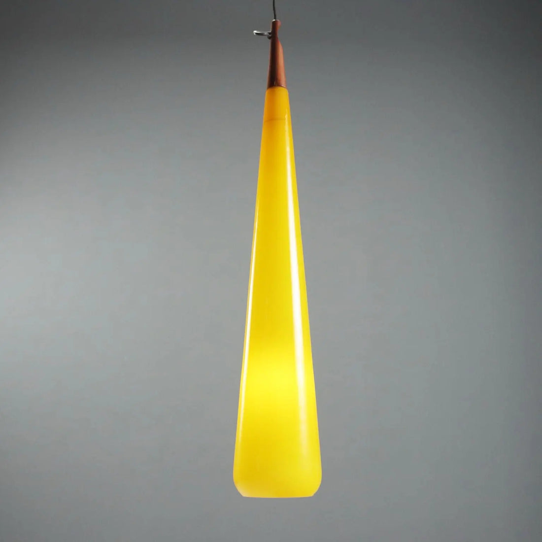 Vintage Lamp Yellow Murano Glass Design Italy 1960s