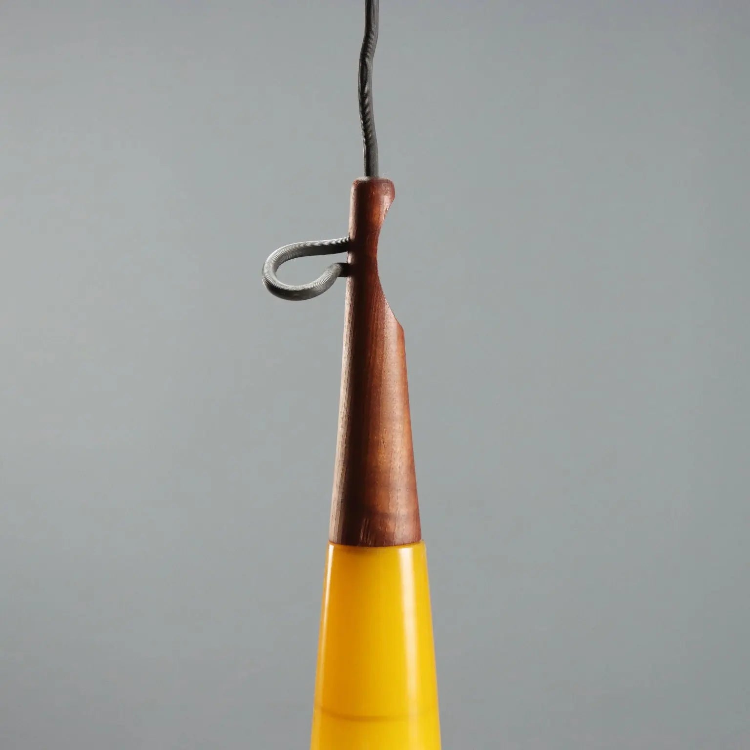 Vintage Lamp Yellow Murano Glass Design Italy 1960s
