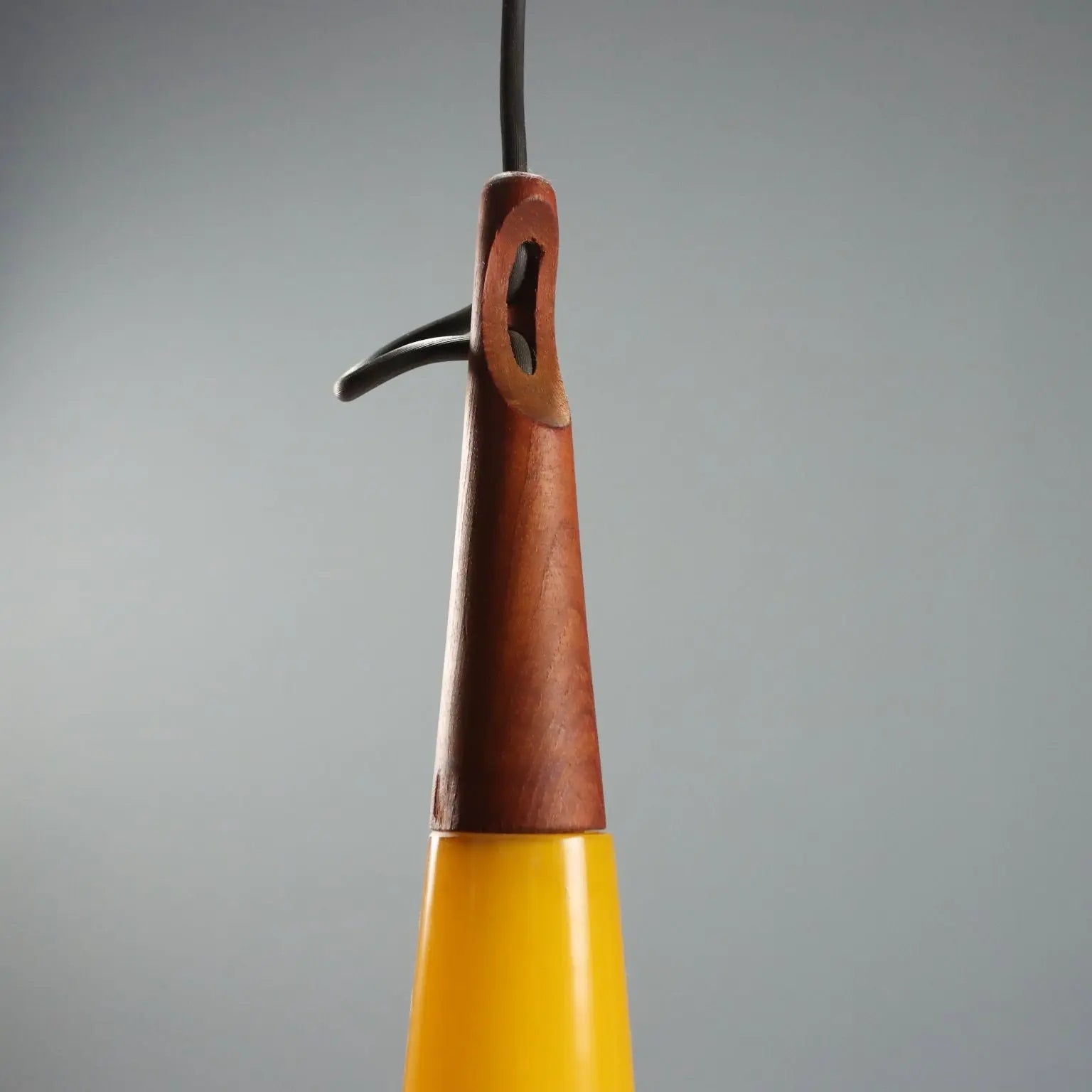 Vintage Lamp Yellow Murano Glass Design Italy 1960s