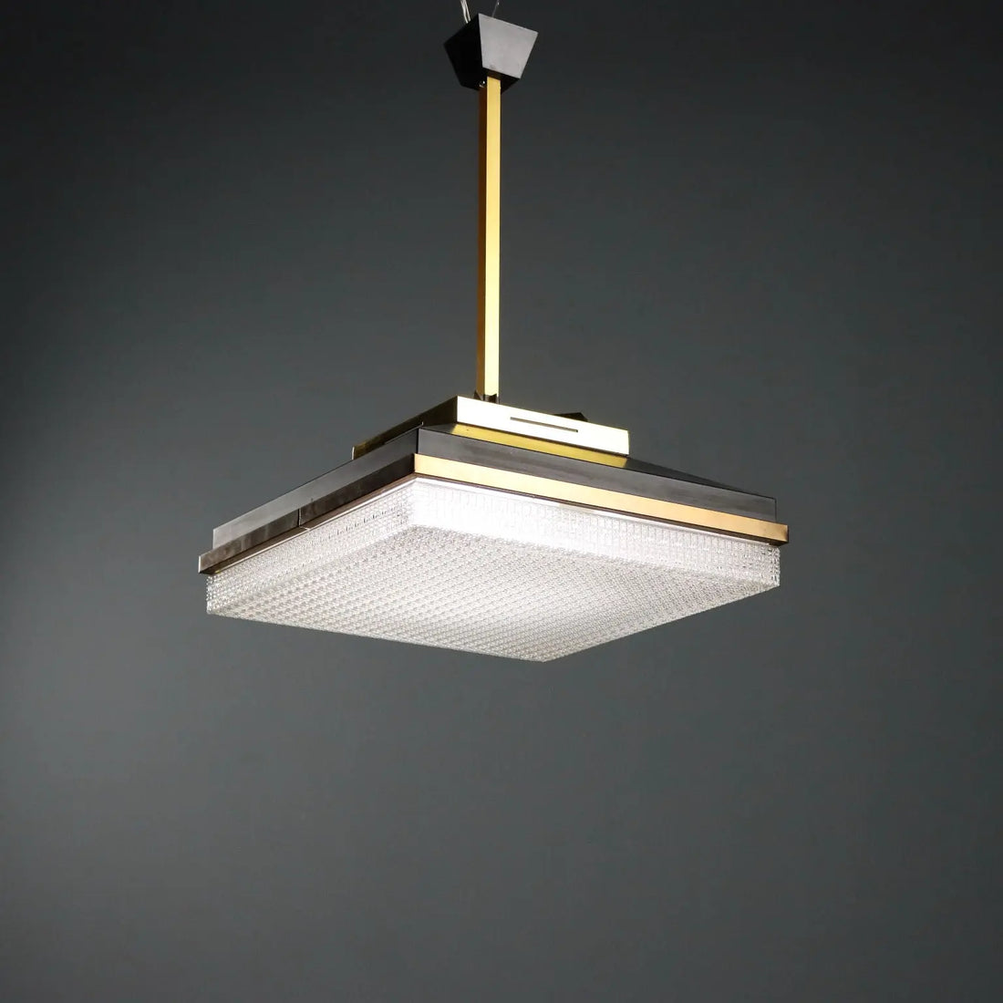 Vintage Ceiling Lamp Enamelled Metal Design Italy 1950s