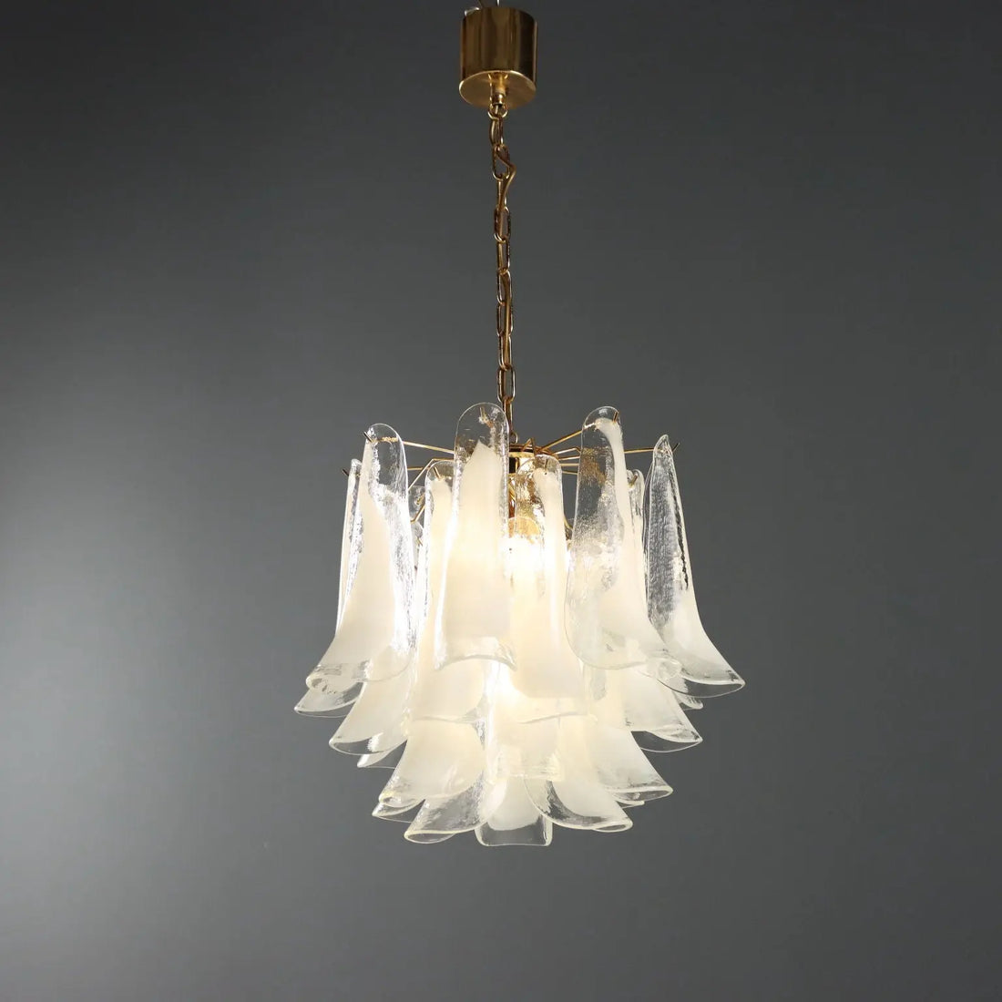 1980s Novaresi Milan Glass Chandelier