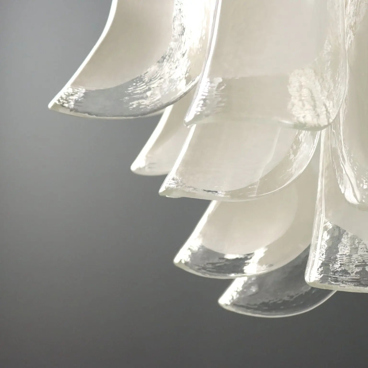 1980s Novaresi Milan Glass Chandelier
