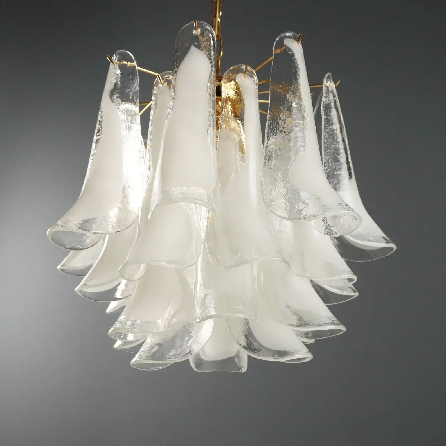 1980s Novaresi Milan Glass Chandelier