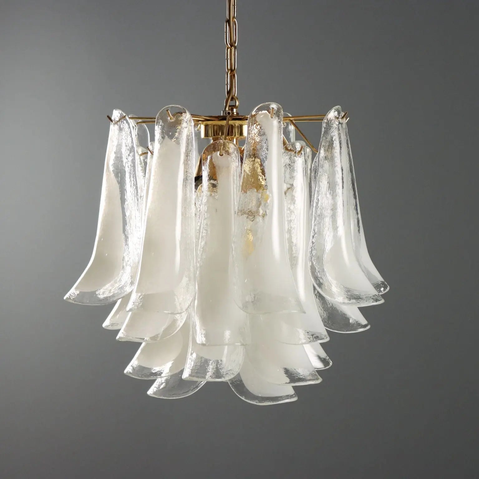 1980s Novaresi Milan Glass Chandelier