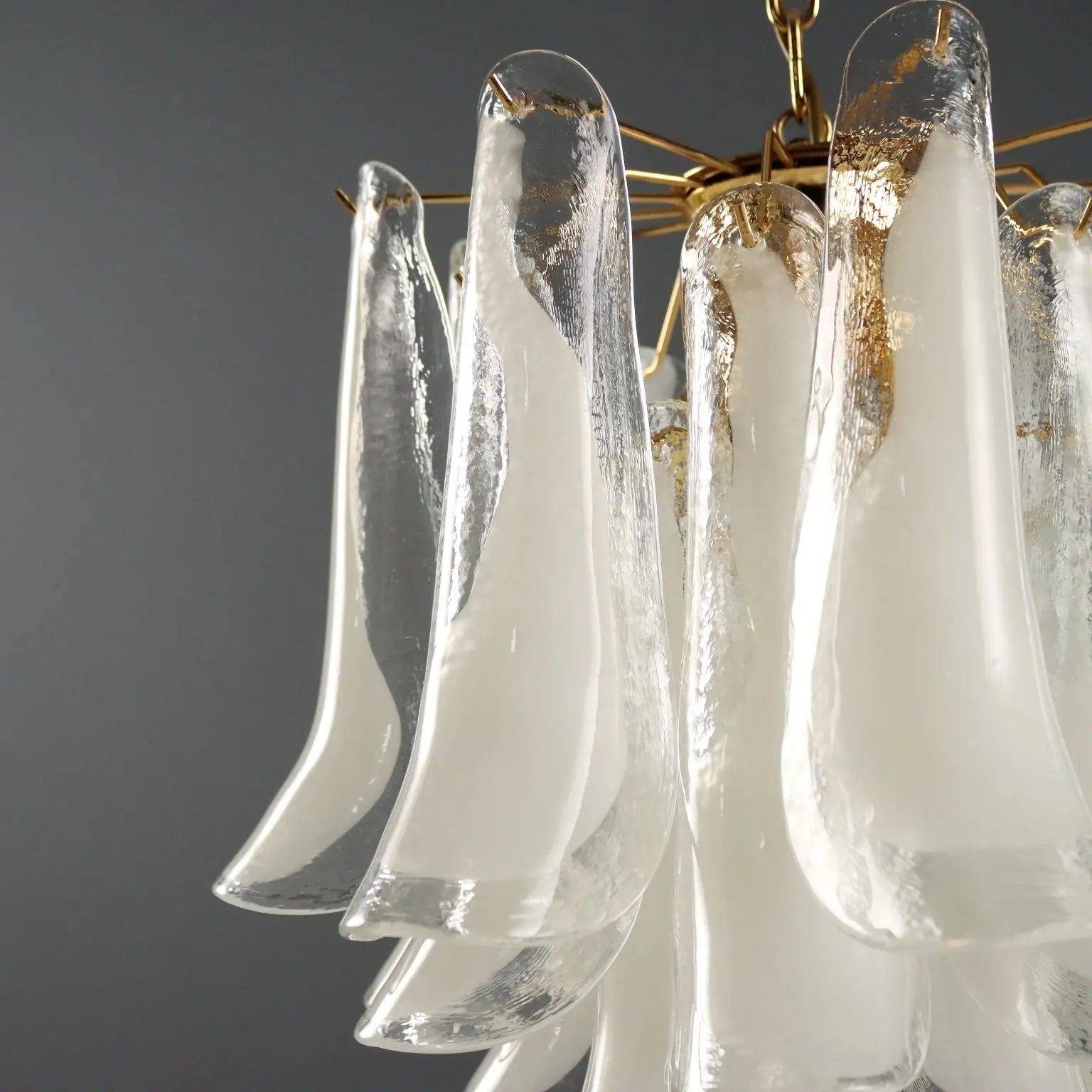 1980s Novaresi Milan Glass Chandelier