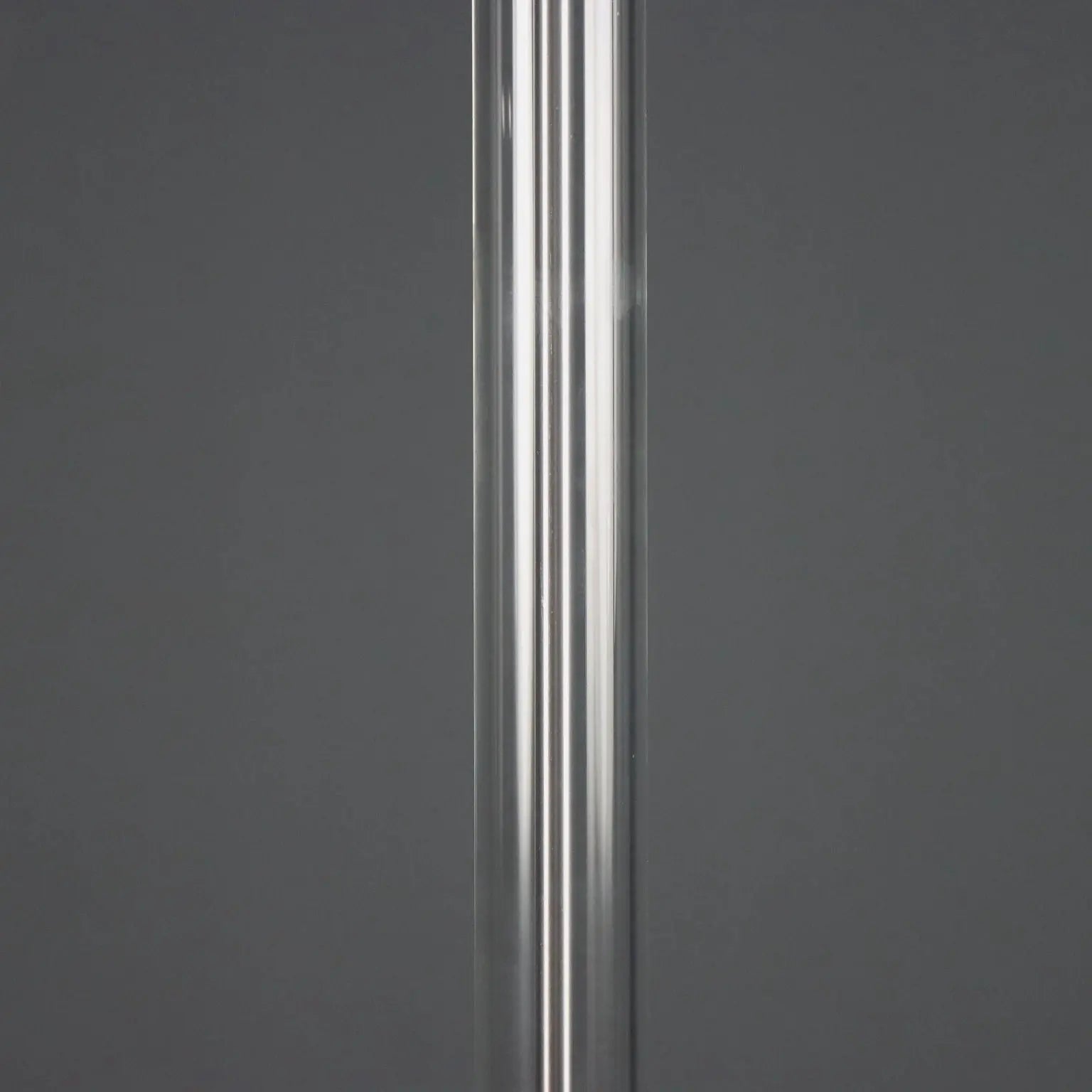 Glass and Metal Floor Lamp with Rotating Diffuser