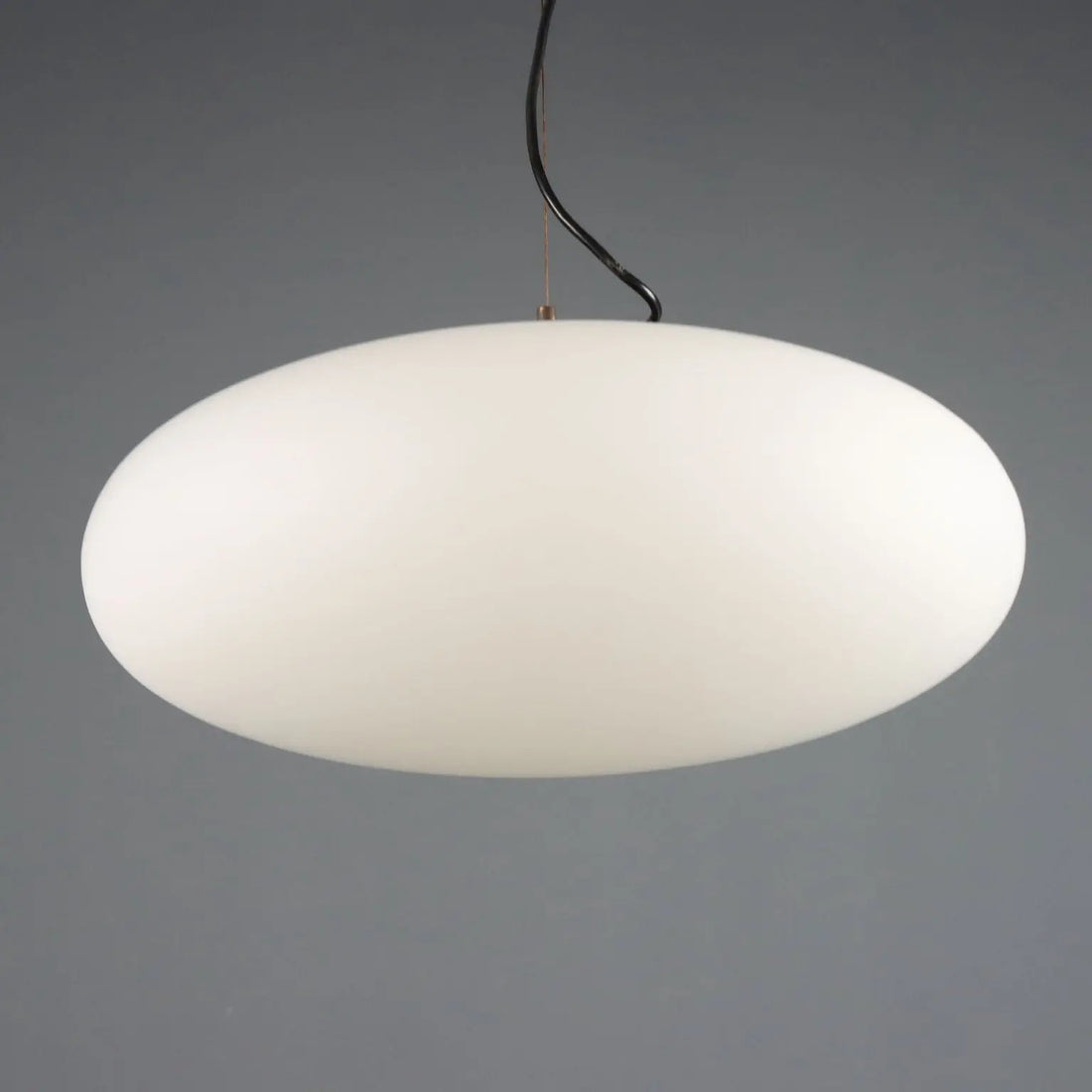 1960s UFO Chandelier in Opaline Glass