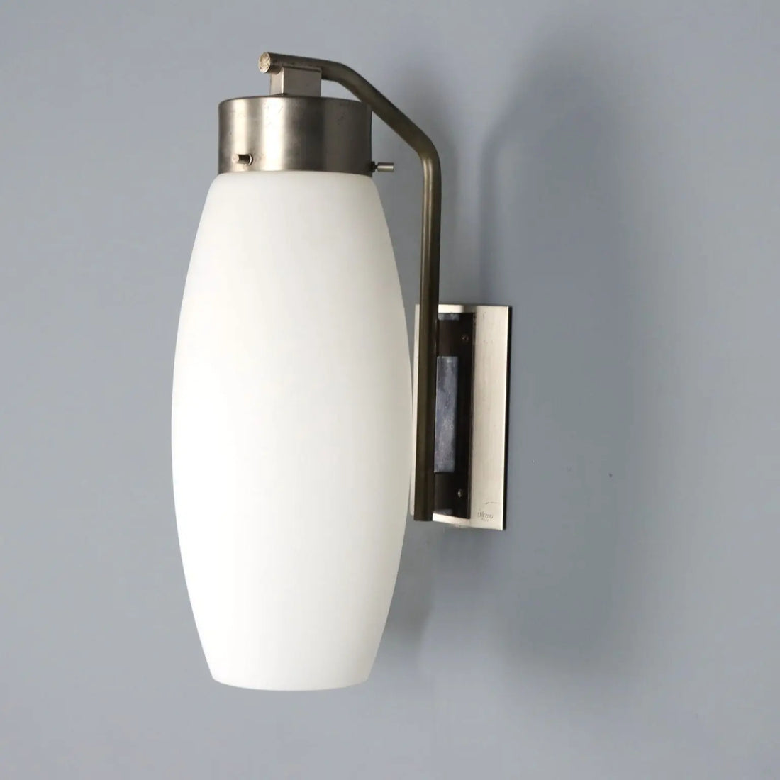 1960s Stilnovo Wall Lamp in Opaline Glass