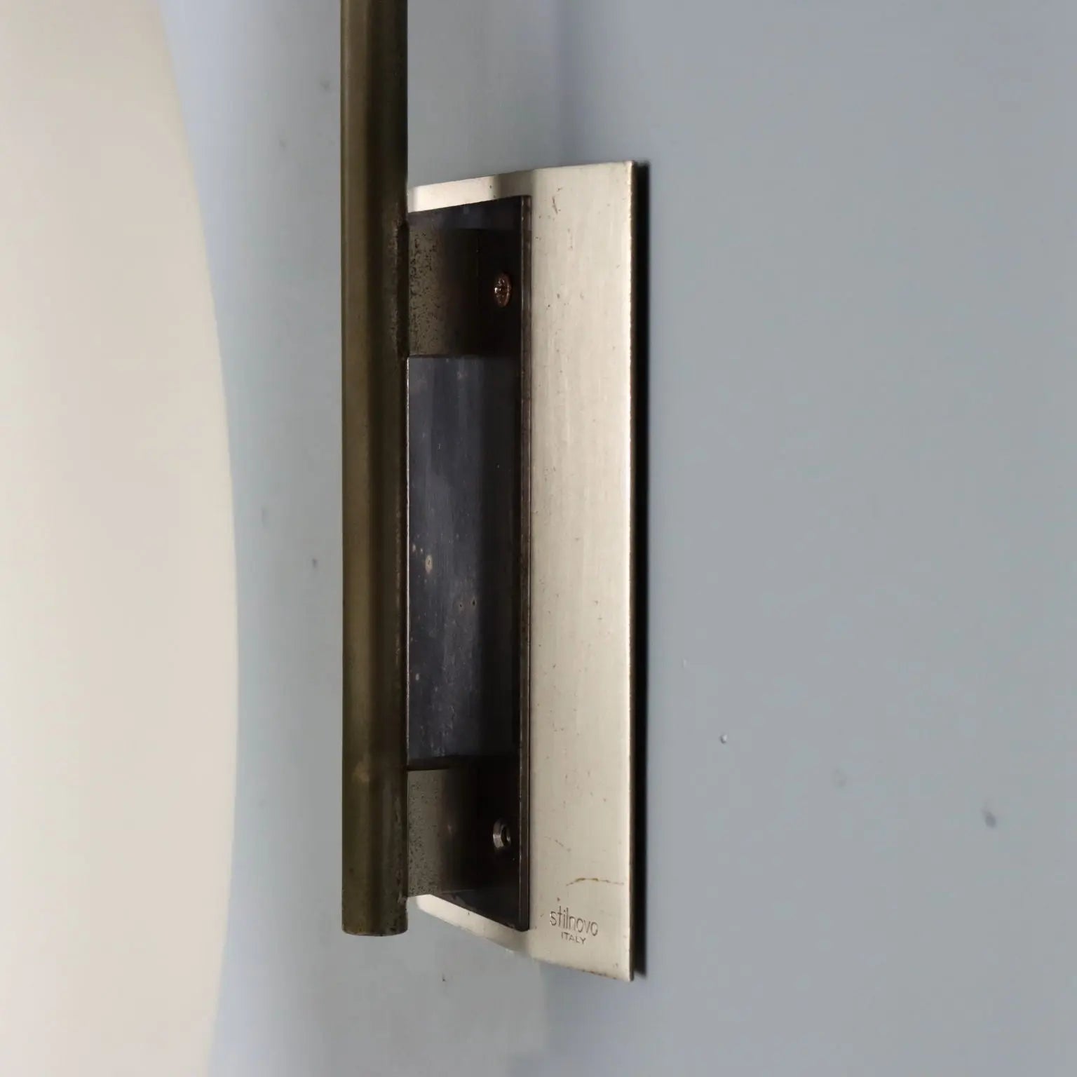 1960s Stilnovo Wall Lamp in Opaline Glass