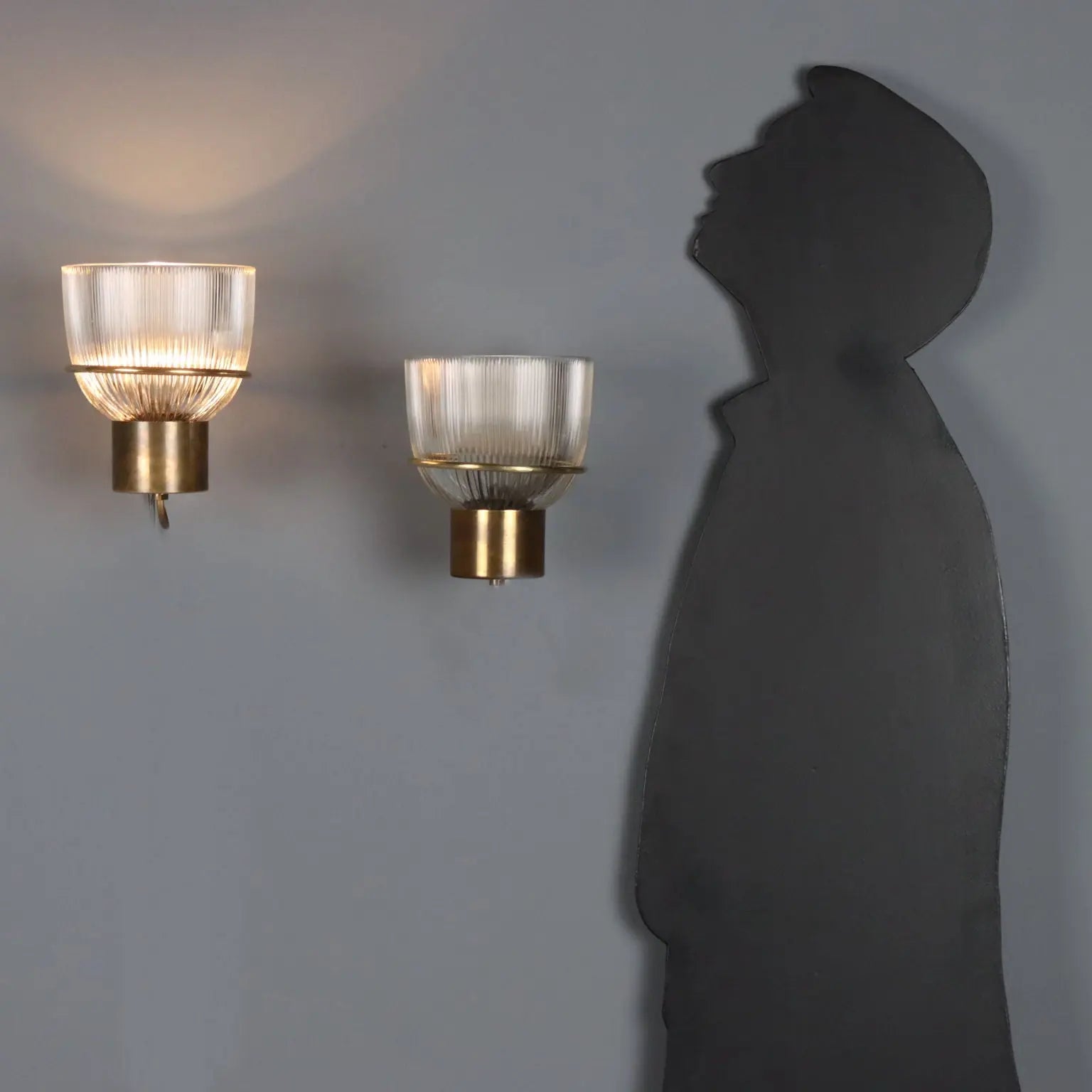 Gardella Style Wall Lamps 1950s 1960s