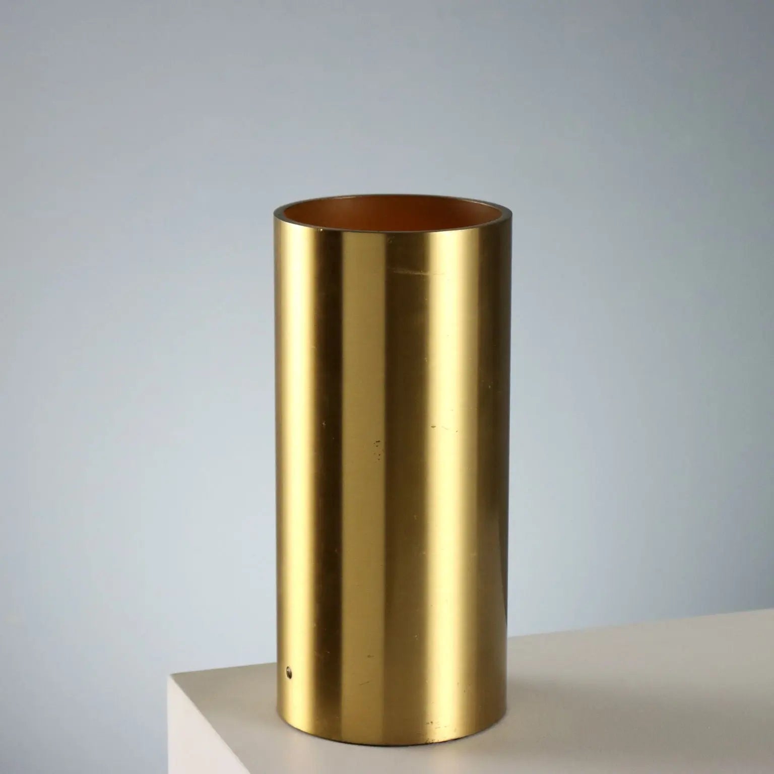 Vintage Table Lamp Brass Minimal Design Italy 1960s-1970s